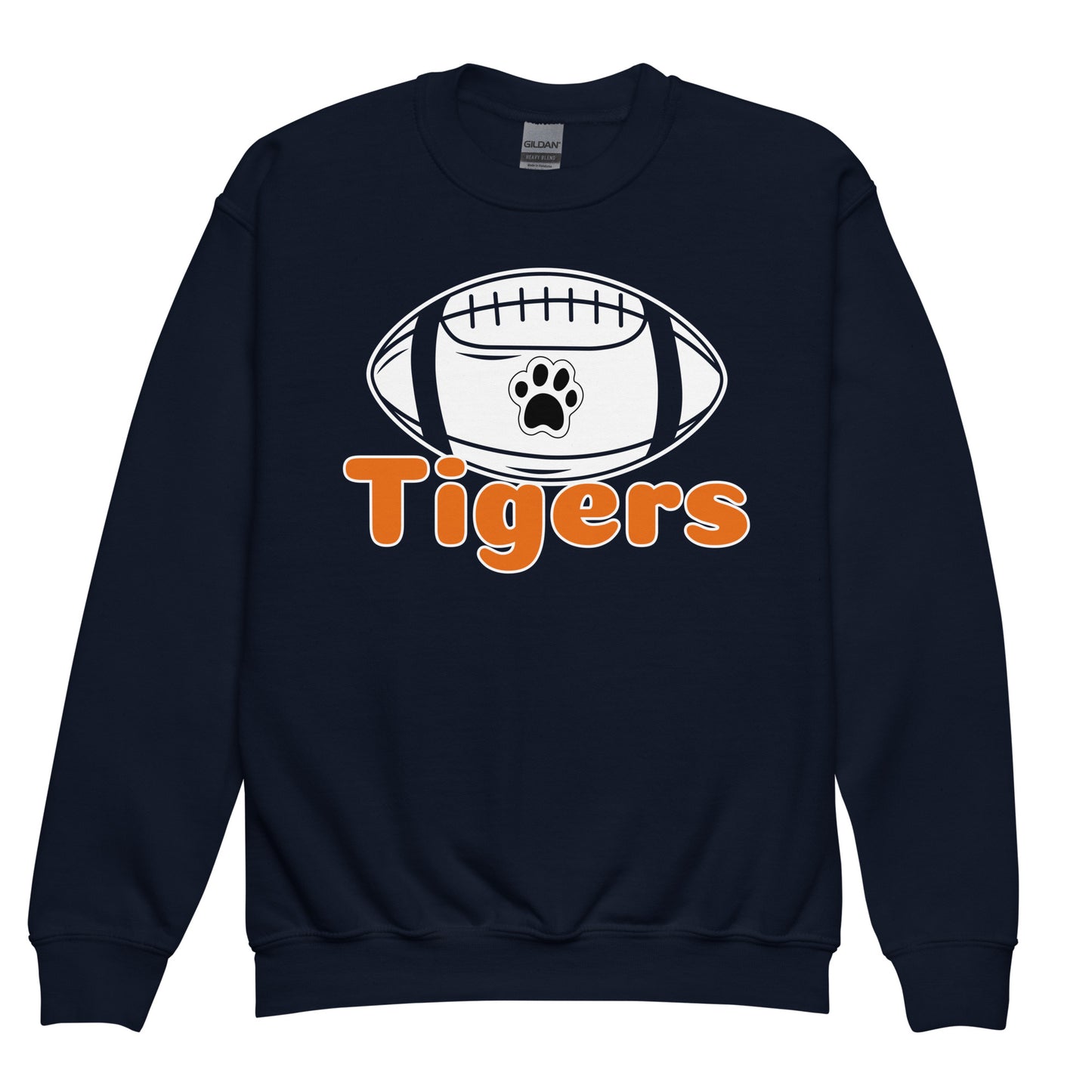 Tigers Football Youth Crewneck Sweatshirt