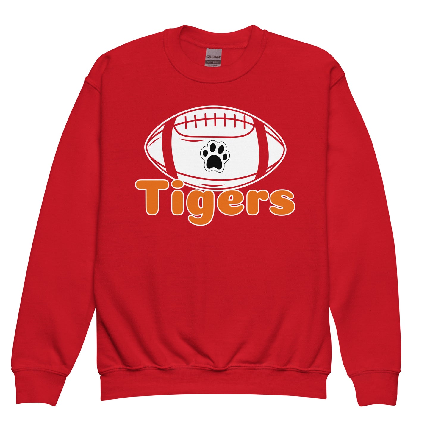 Tigers Football Youth Crewneck Sweatshirt