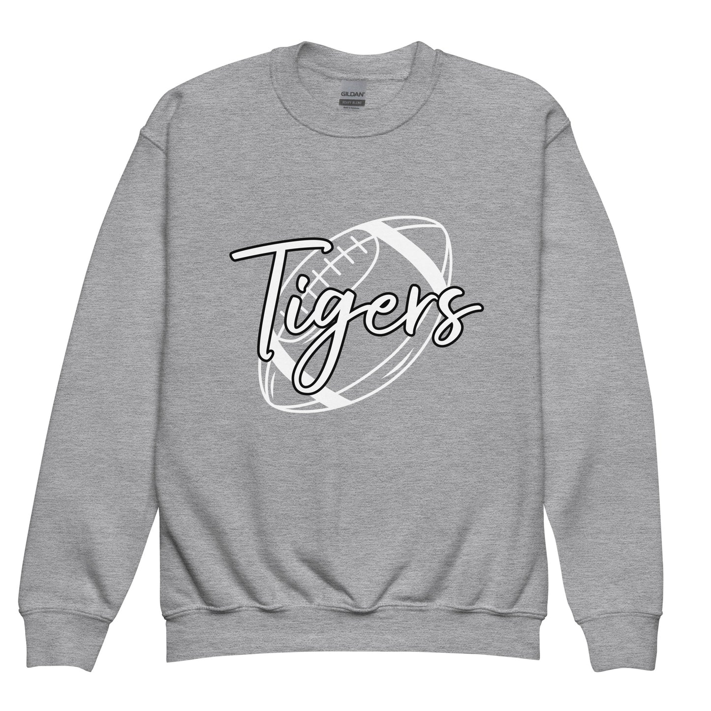 Tigers Football Youth Crewneck Sweatshirt