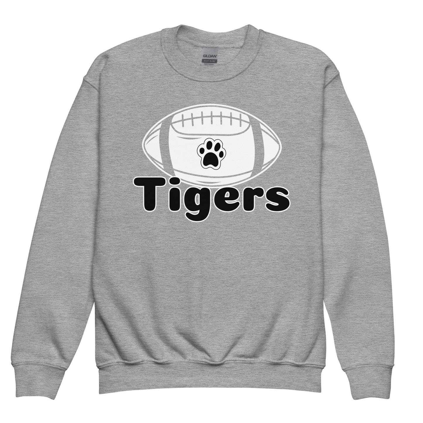 Tigers Football Youth Crewneck Sweatshirt