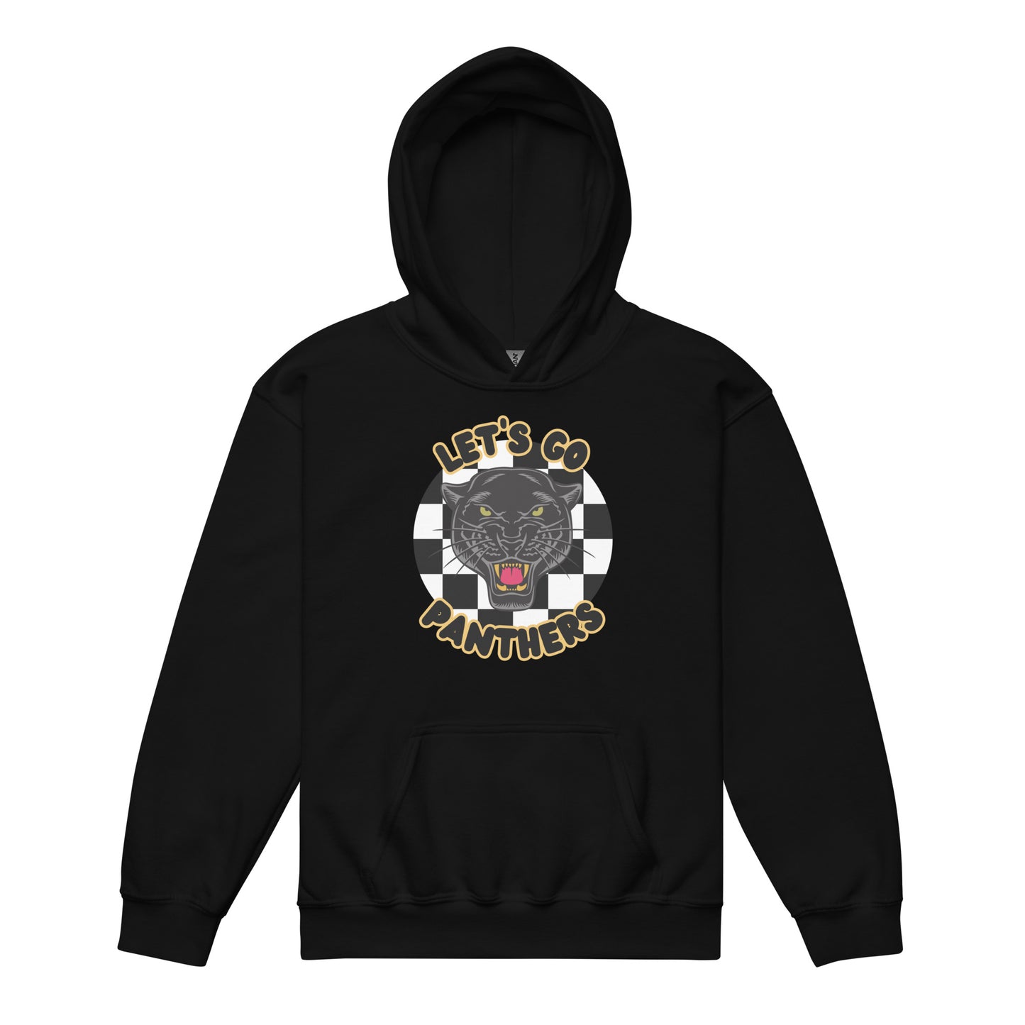 Panthers Youth heavy blend hoodie (Checkered)