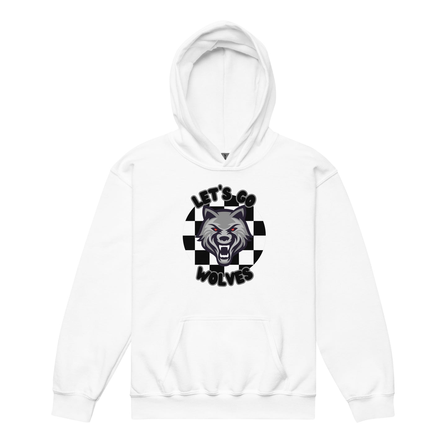 Wolves Youth heavy blend hoodie (checkered)