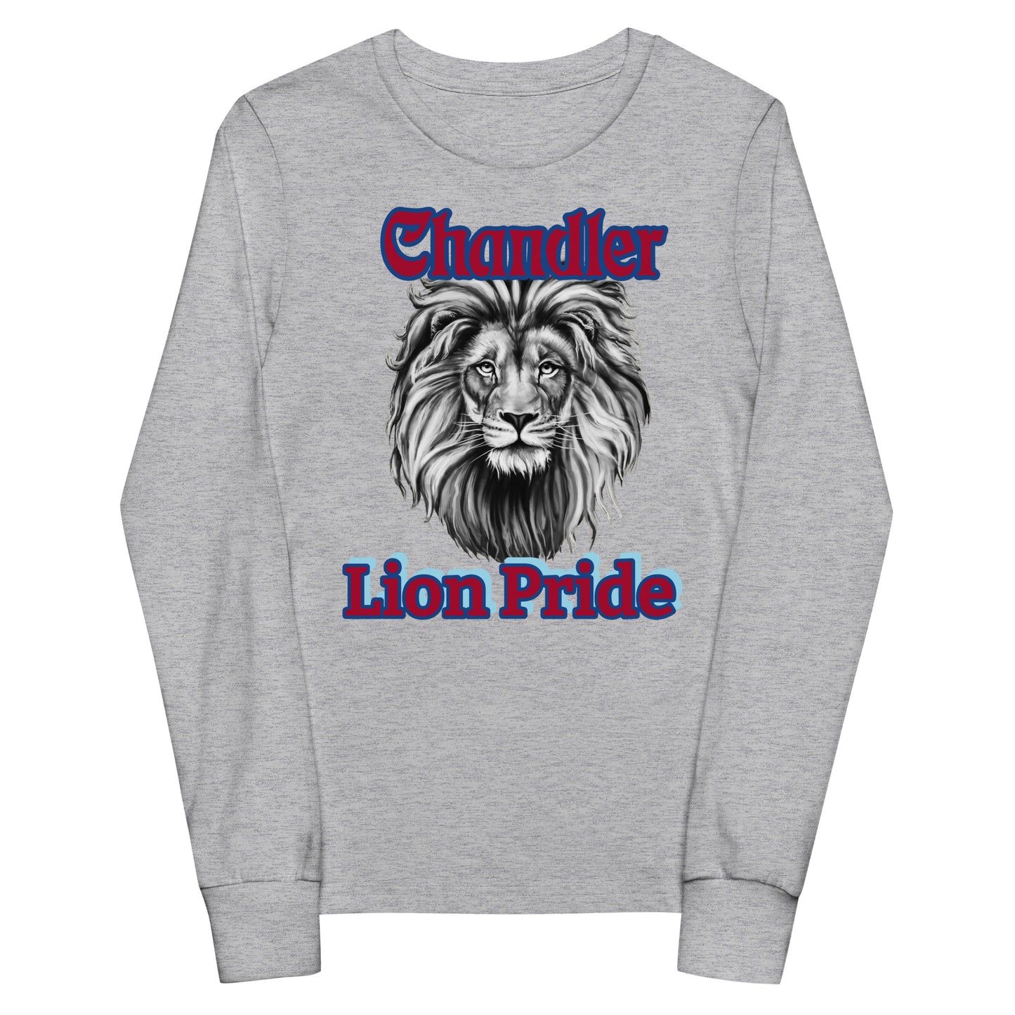 Lions Youth Long Sleeve Tee (Majestic Lion) Bella Canvas