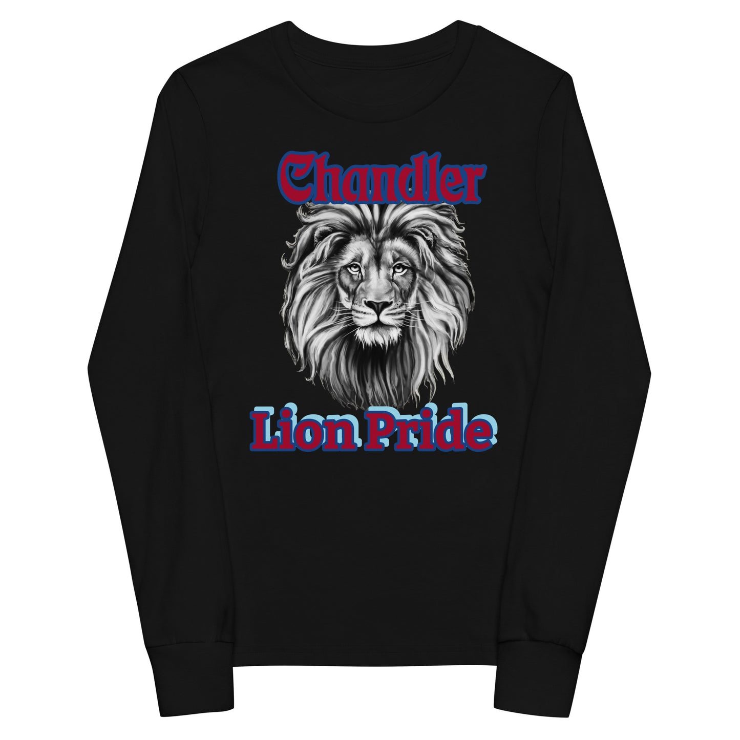 Lions Youth Long Sleeve Tee (Majestic Lion) Bella Canvas