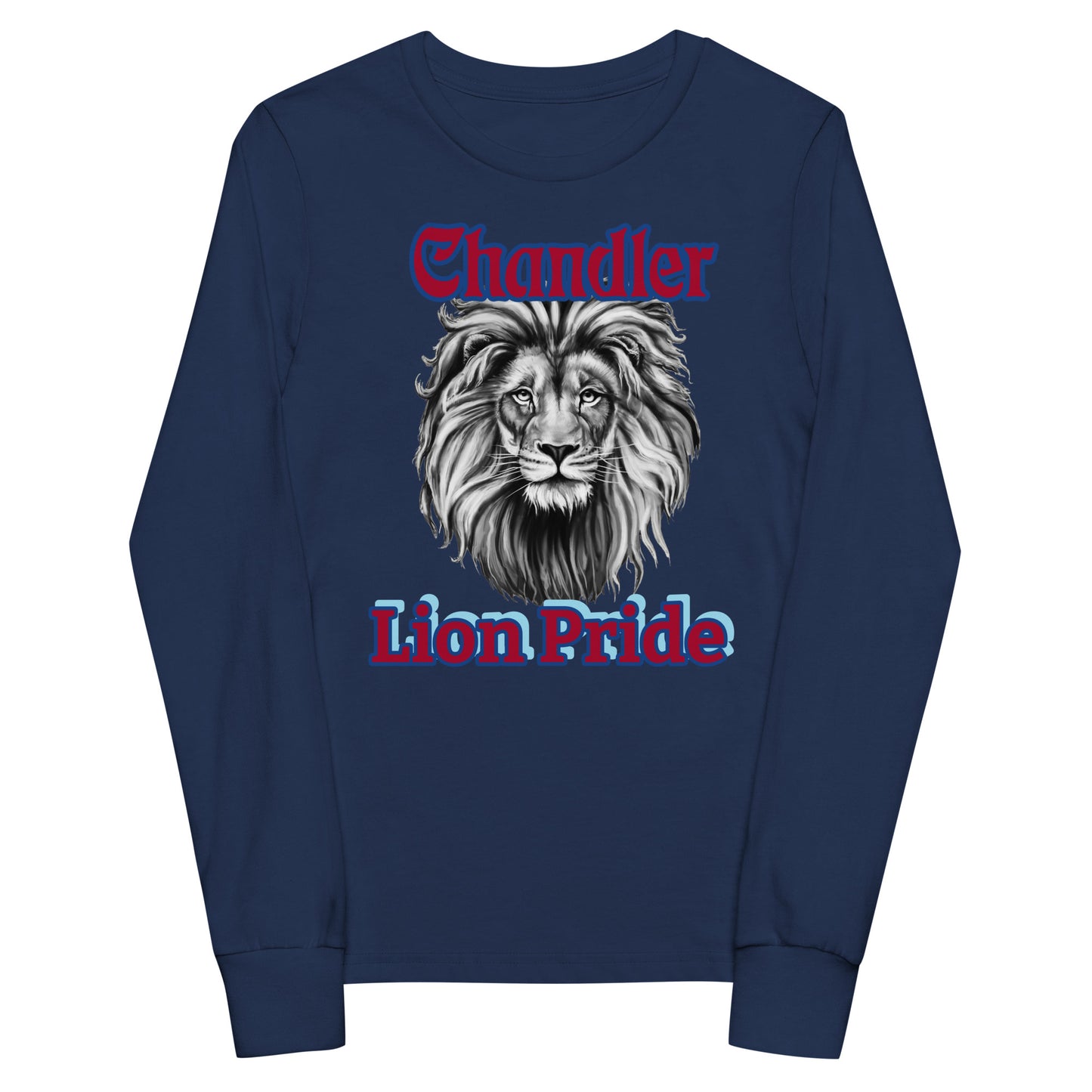 Lions Youth Long Sleeve Tee (Majestic Lion) Bella Canvas