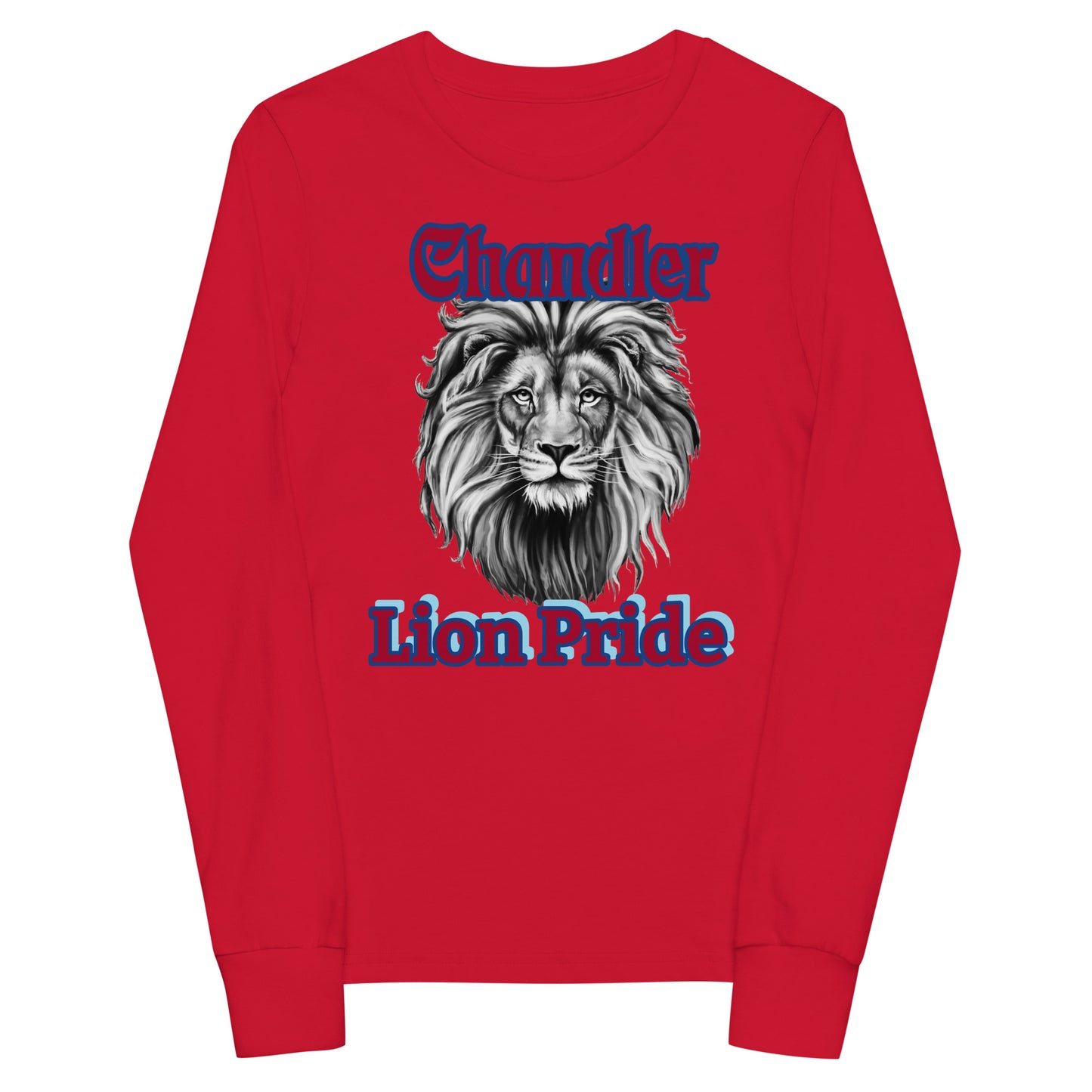 Lions Youth Long Sleeve Tee (Majestic Lion) Bella Canvas