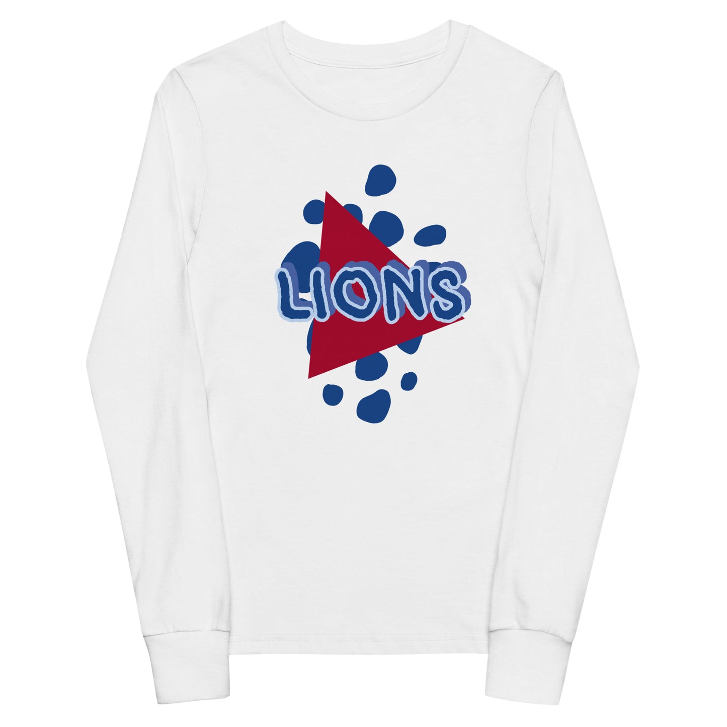 Lions Youth Long Sleeve Tee (Triangle) Bella Canvas