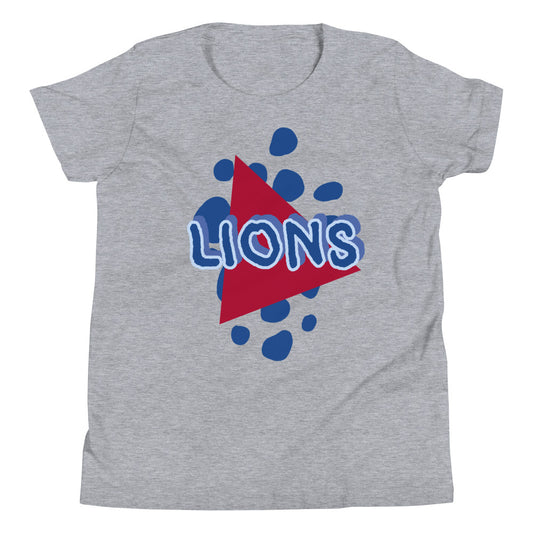 Lions Youth Short Sleeve T-Shirt (Spots Triangle) Bella Canvas