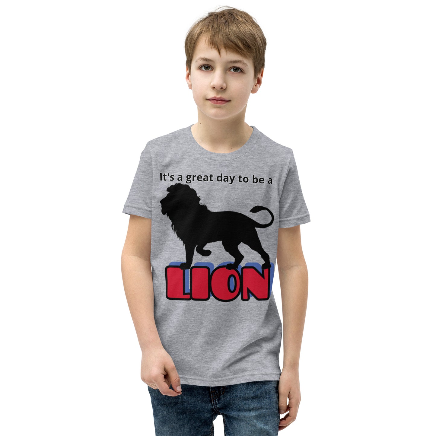 Lions Youth Short Sleeve T-Shirt (Great Day) Bella Canvas