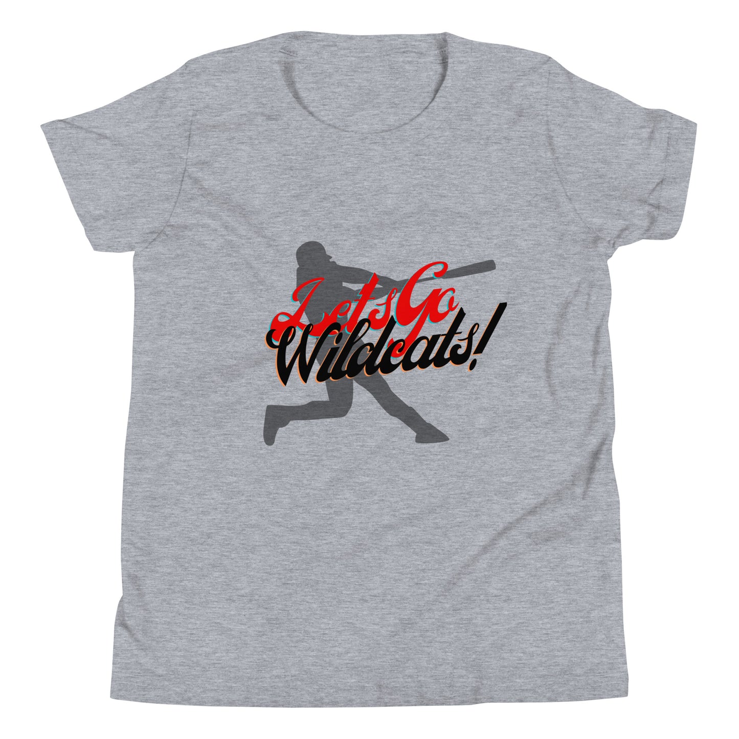 Wildcats Youth Short Sleeve T-Shirt (Lets Go Baseball)