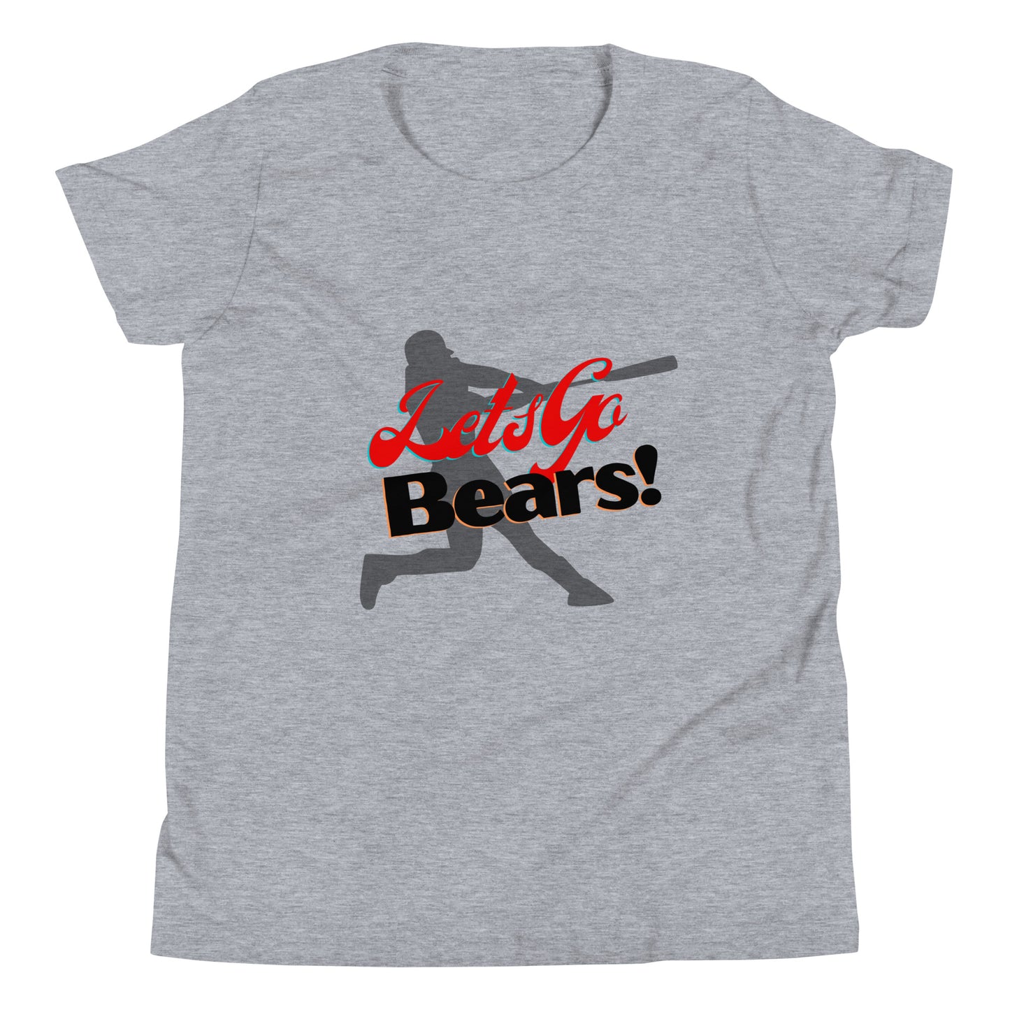 Bears Youth Short Sleeve T-Shirt (Lets Go Baseball)