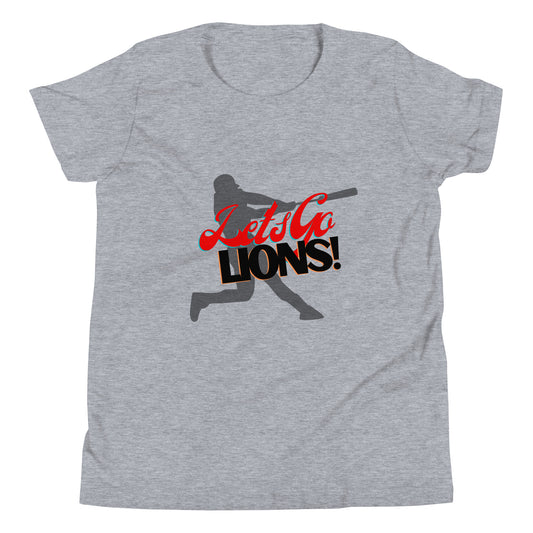Lions Youth Short Sleeve T-Shirt (Lets Go Baseball)