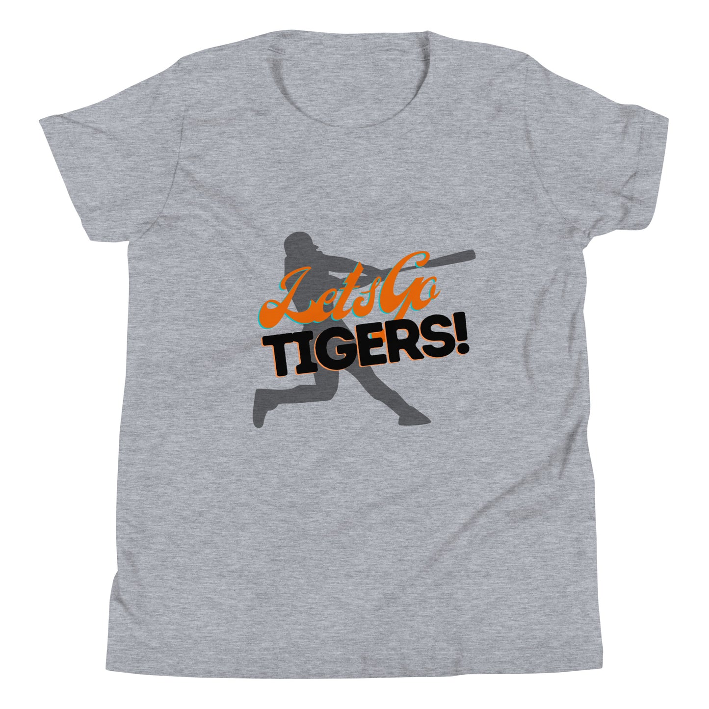 Tigers Youth Short Sleeve T-Shirt (Lets Go Baseball)