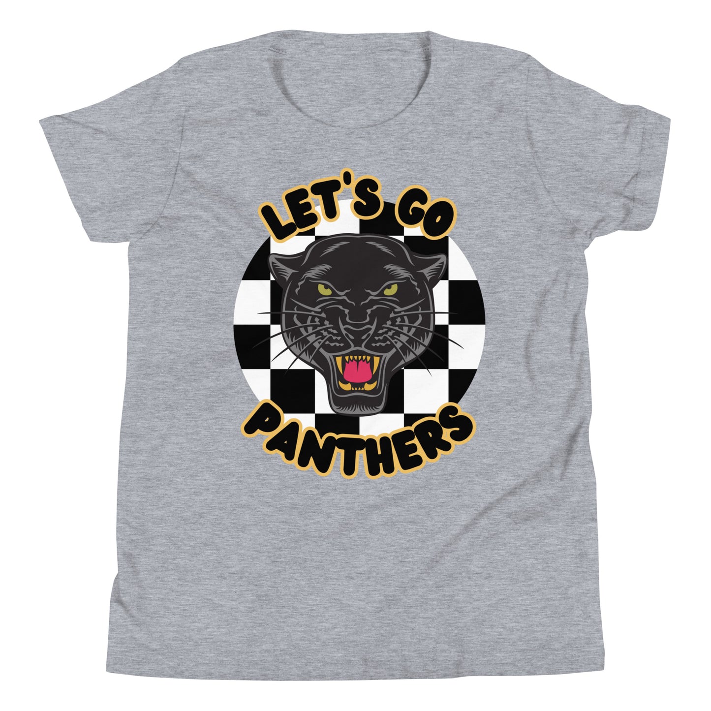 Panthers Youth Short Sleeve T-Shirt (checkered)