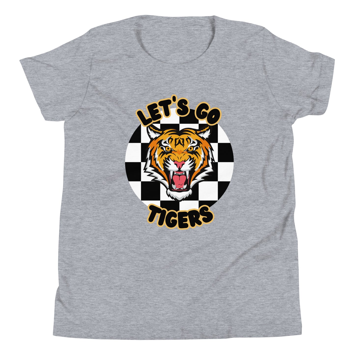 Tigers Youth Short Sleeve T-Shirt (checkered)