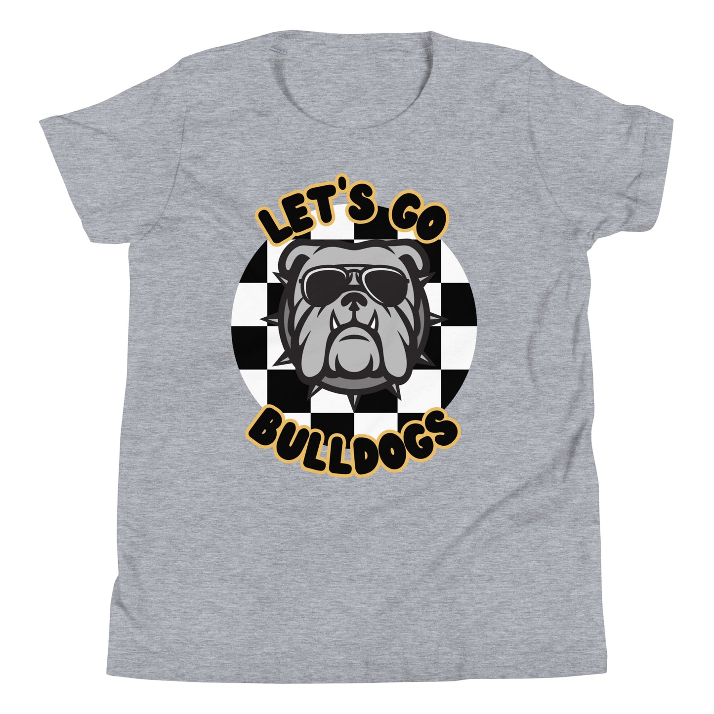 Bulldogs Youth Short Sleeve T-Shirt (Checkered)