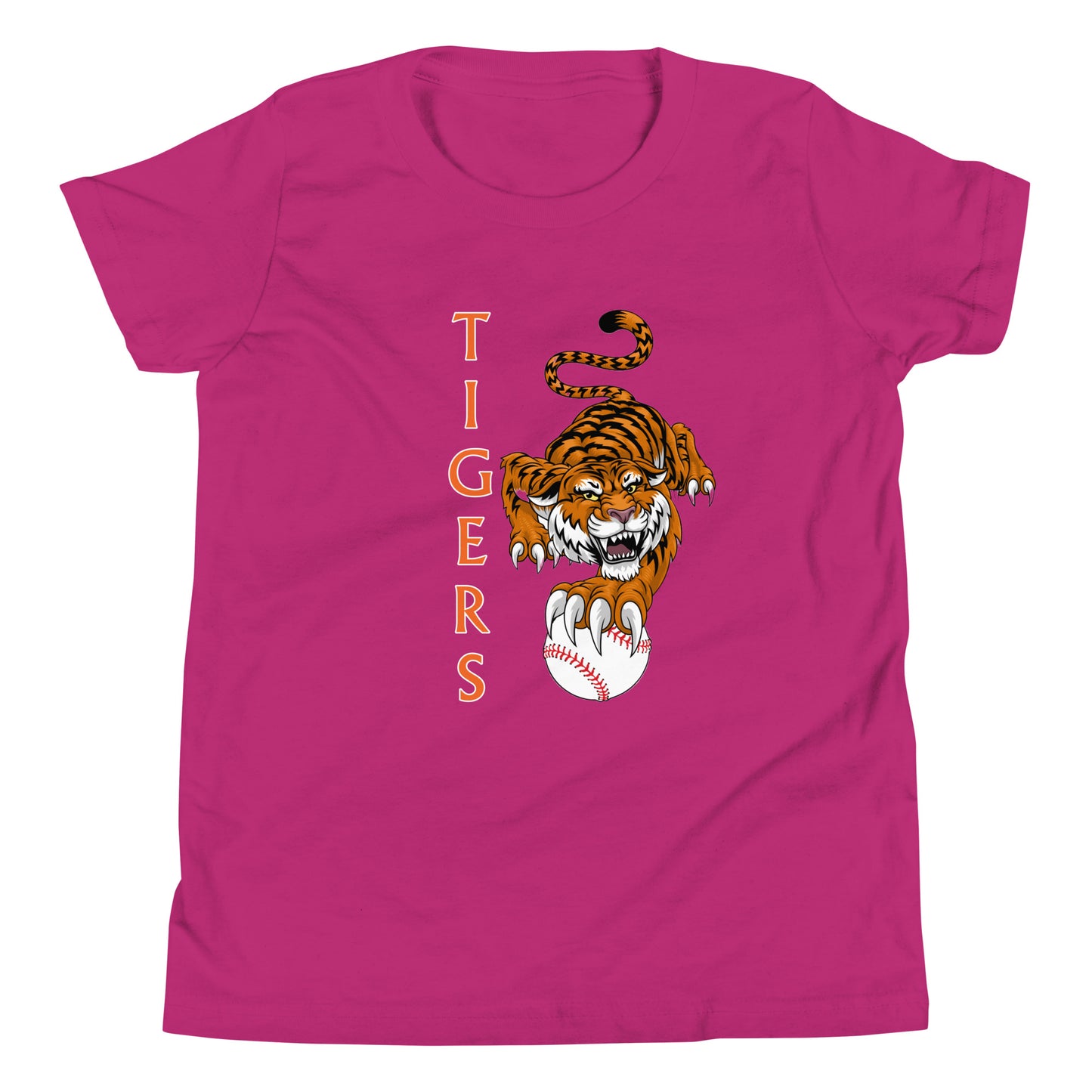 Tigers Baseball Youth Short Sleeve T-Shirt