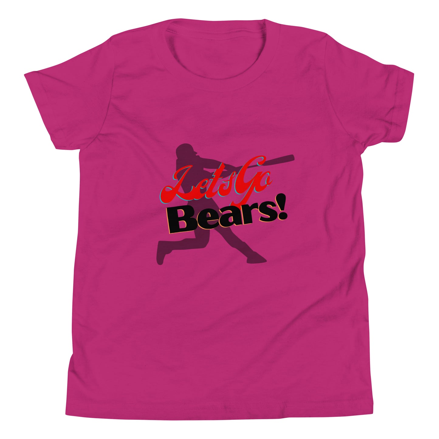 Bears Youth Short Sleeve T-Shirt (Lets Go Baseball)