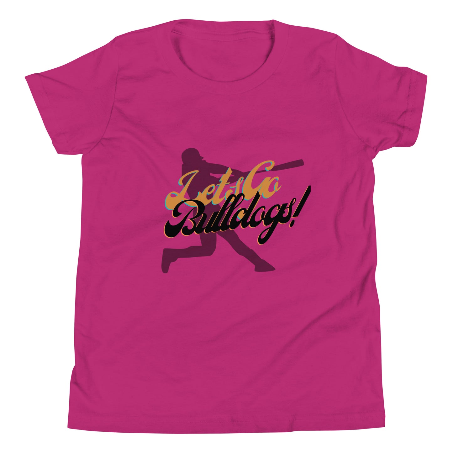 Bulldogs Youth Short Sleeve T-Shirt (Lets Go Baseball)