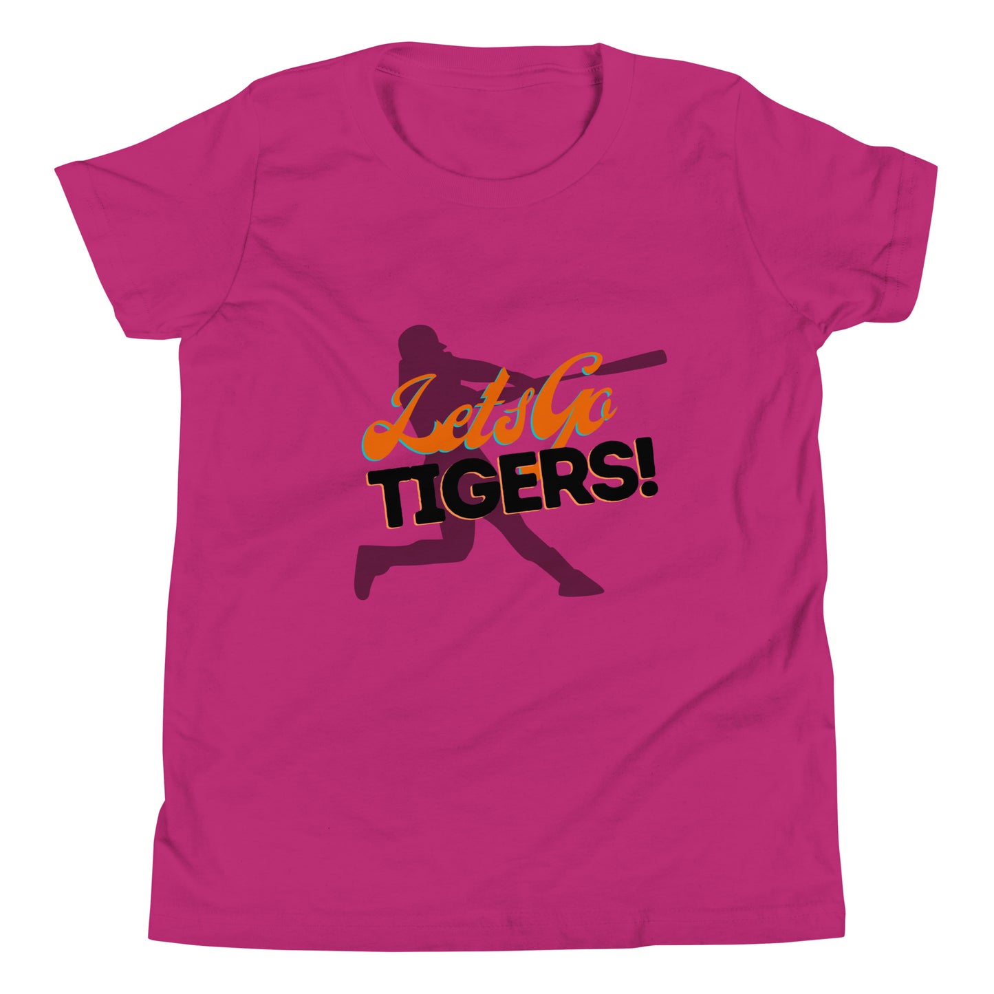 Tigers Youth Short Sleeve T-Shirt (Lets Go Baseball)