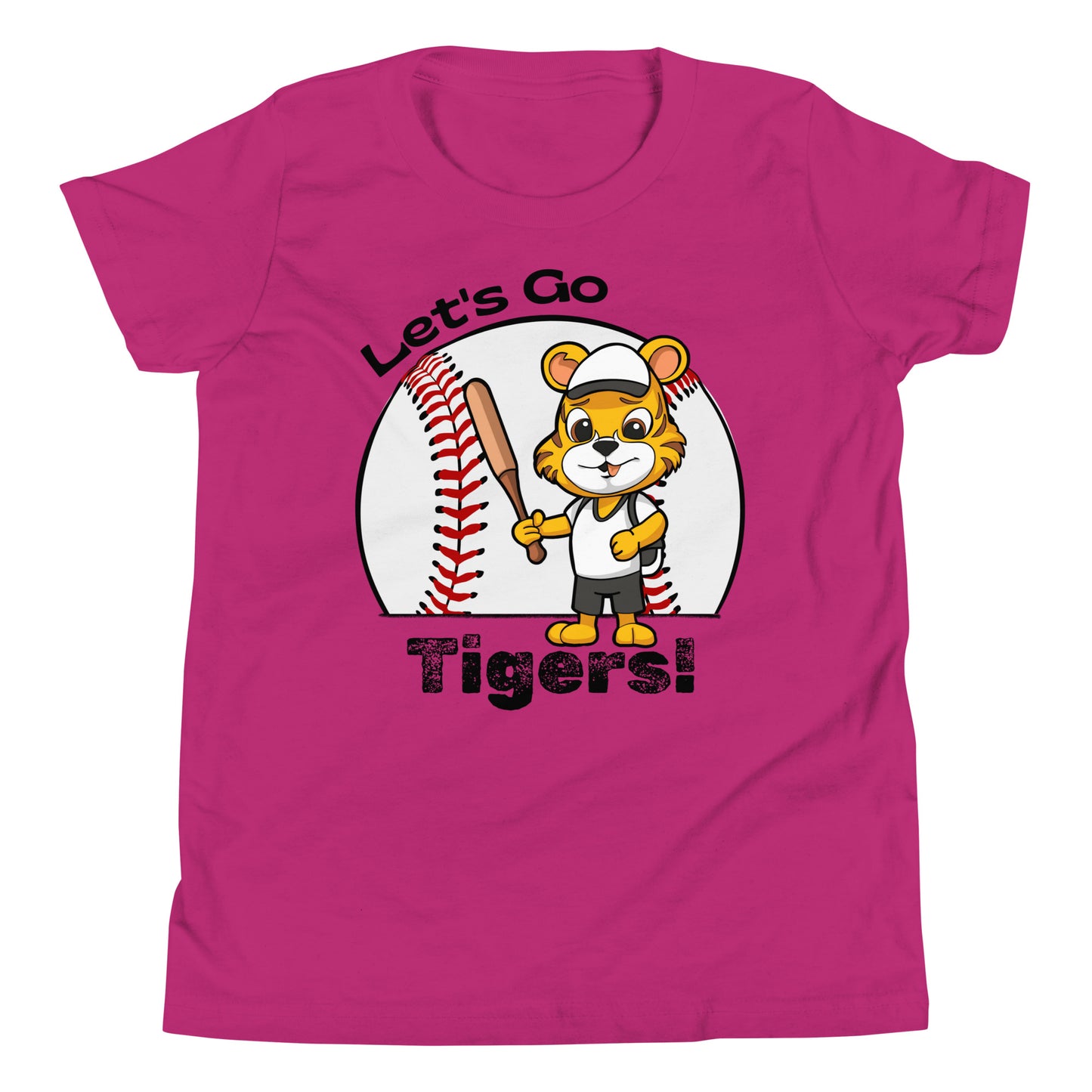 Tigers Baseball Youth Short Sleeve T-Shirt