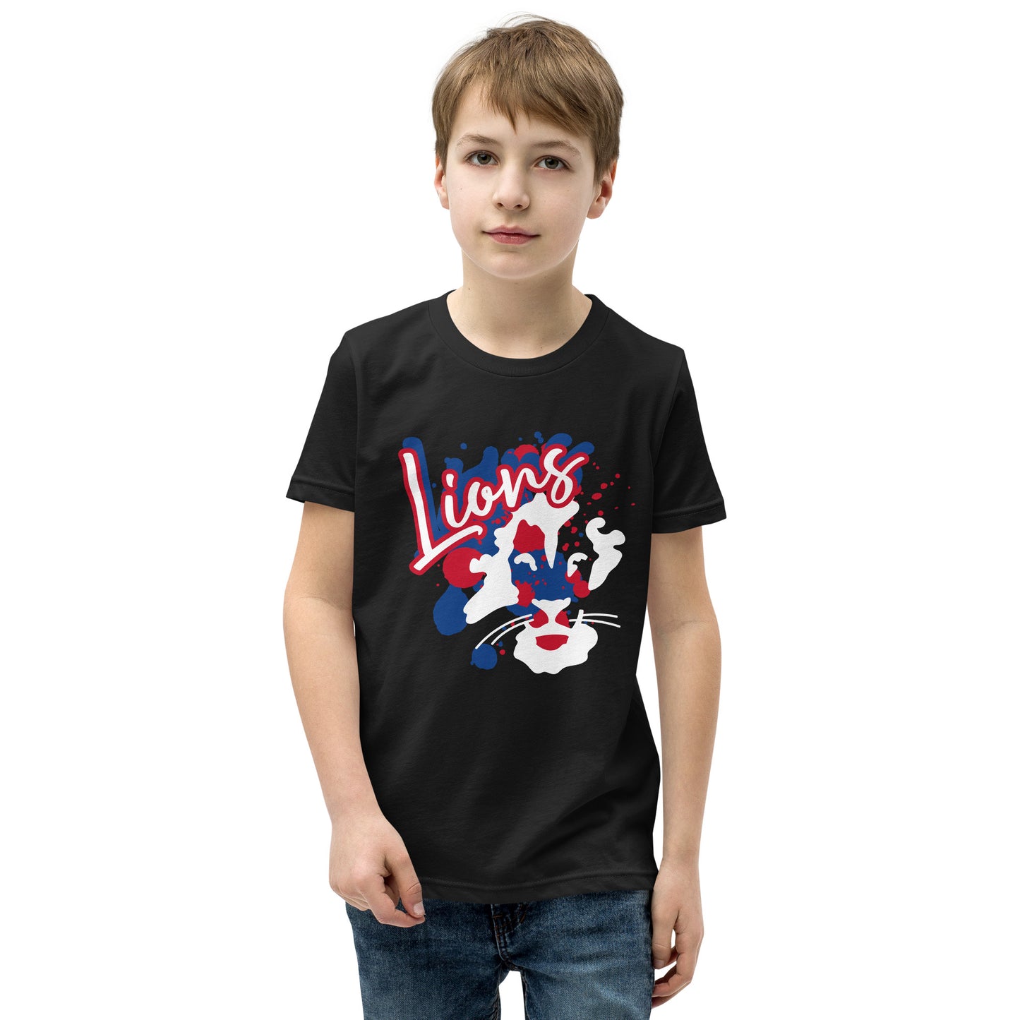 Lions Youth Short Sleeve T-Shirt (Splatter)