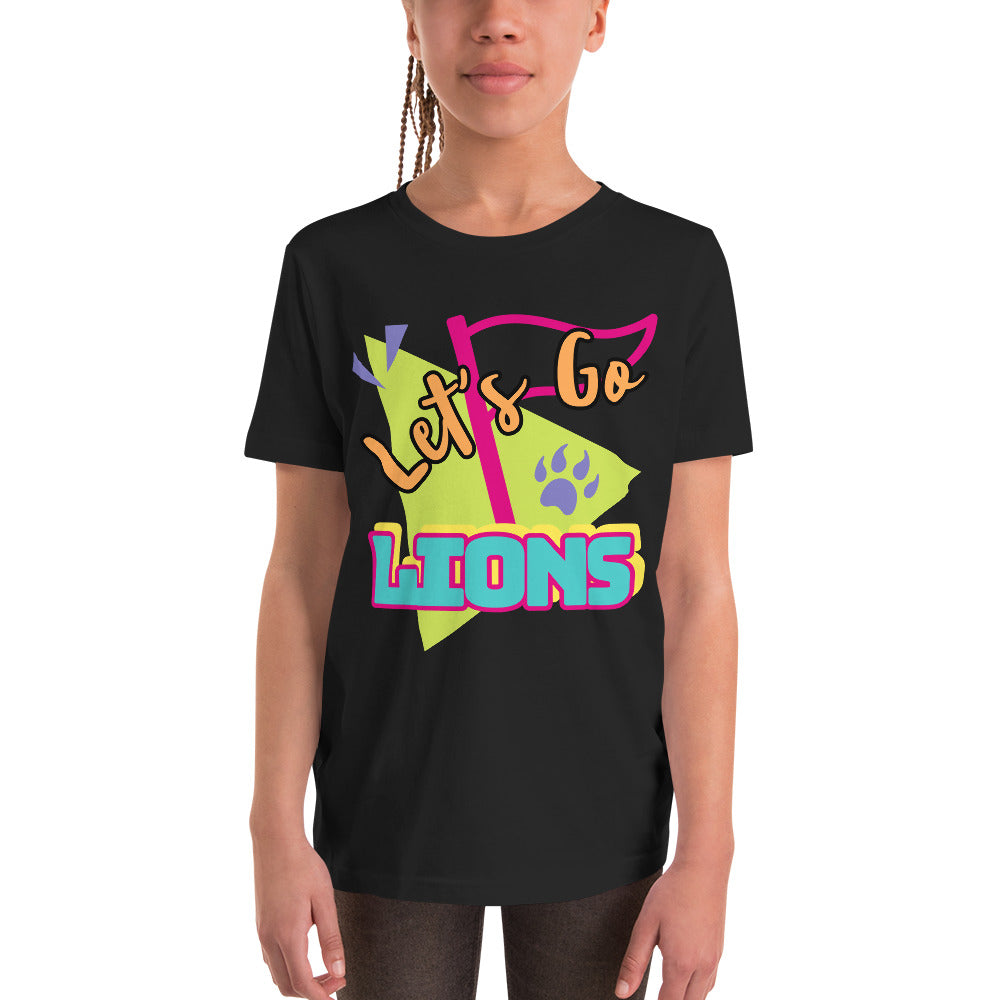 Lions Youth Short Sleeve T-Shirt (Neon)