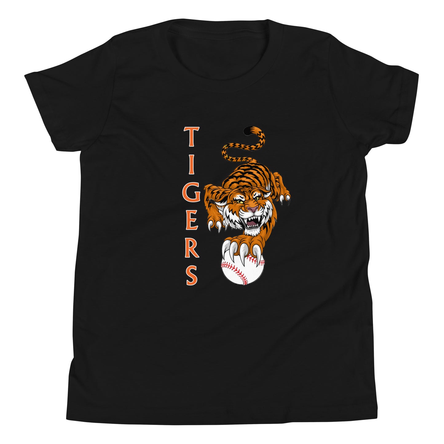 Tigers Baseball Youth Short Sleeve T-Shirt