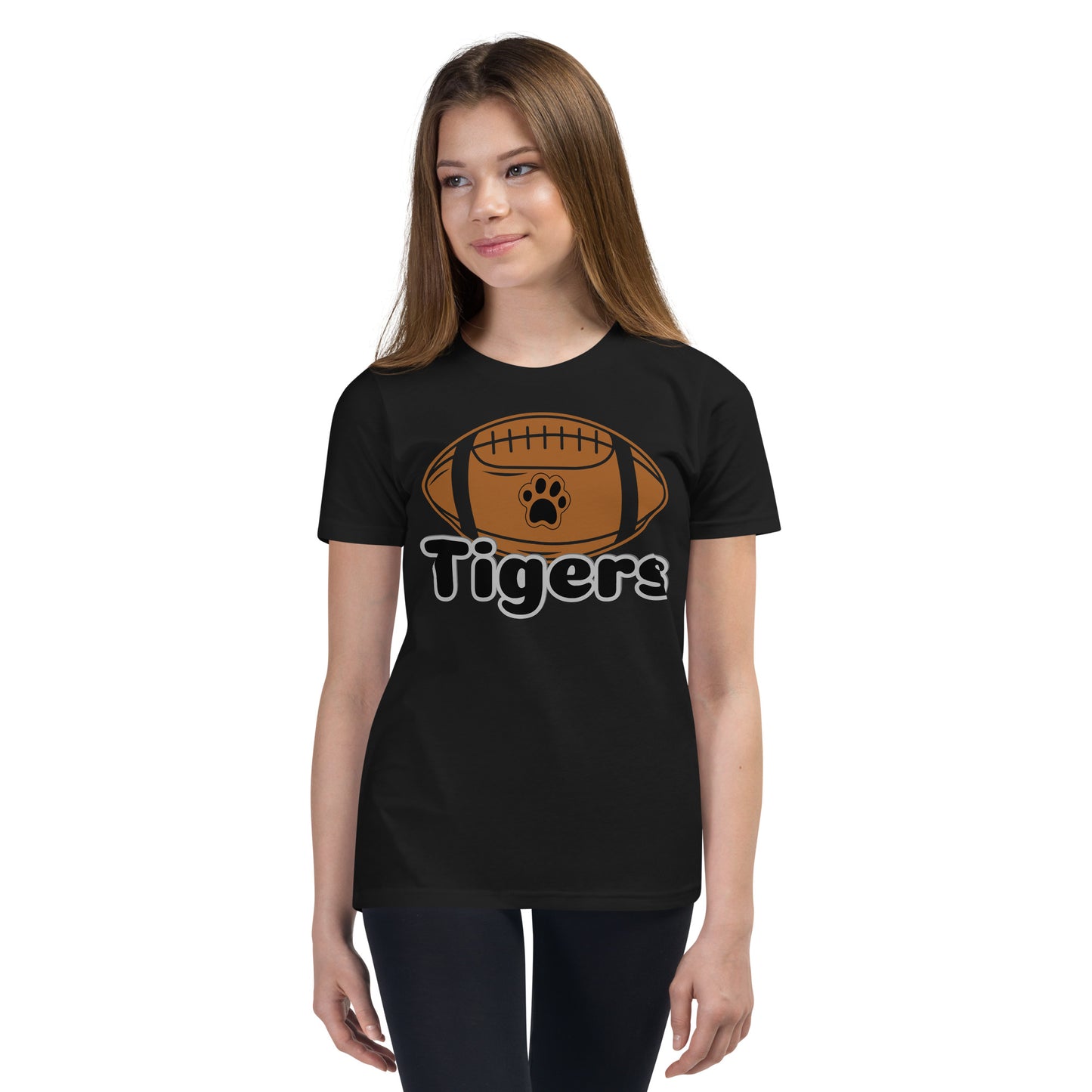 Tigers Football Youth Short Sleeve T-Shirt