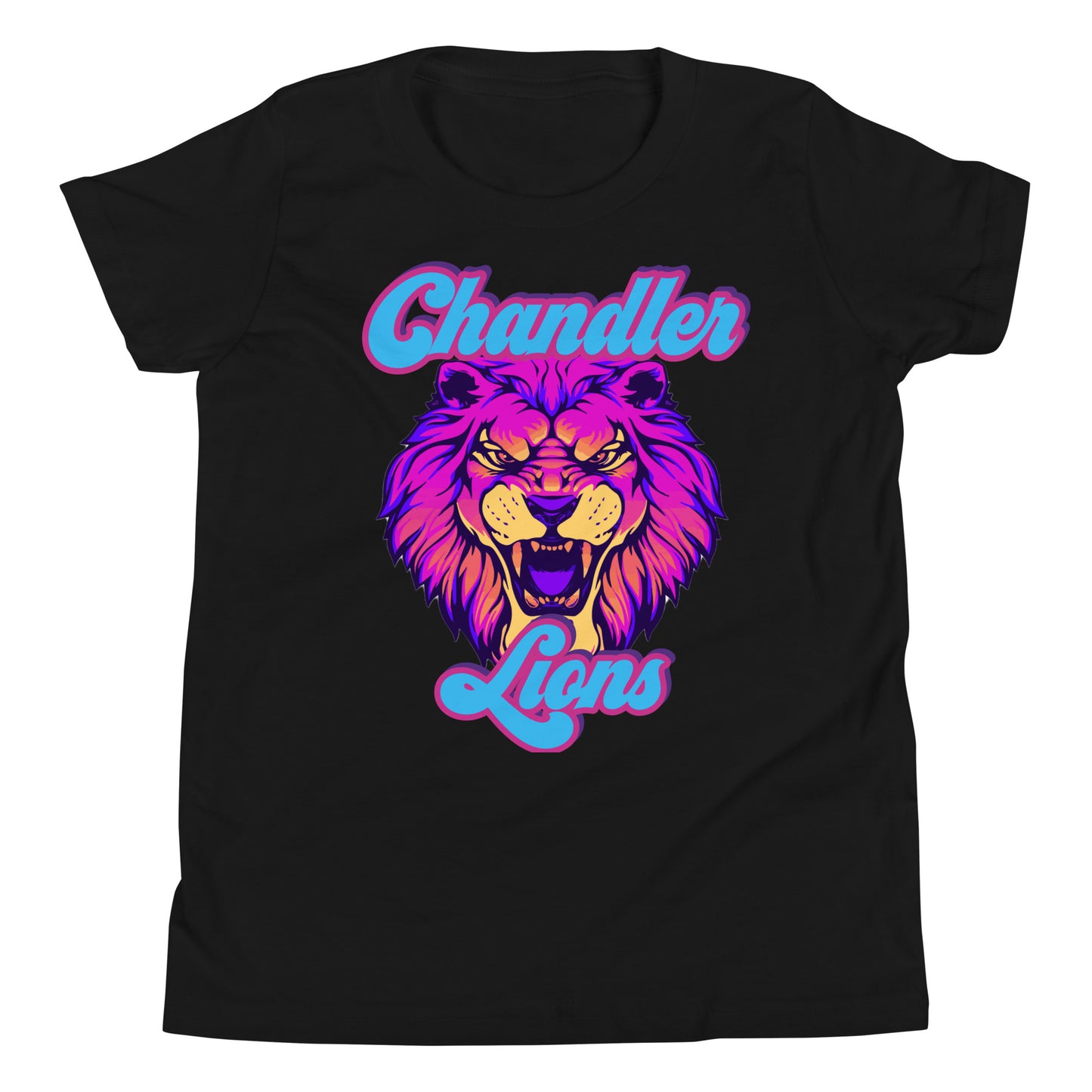 Chandler Lions Youth Short Sleeve T-Shirt (Neon Retro)