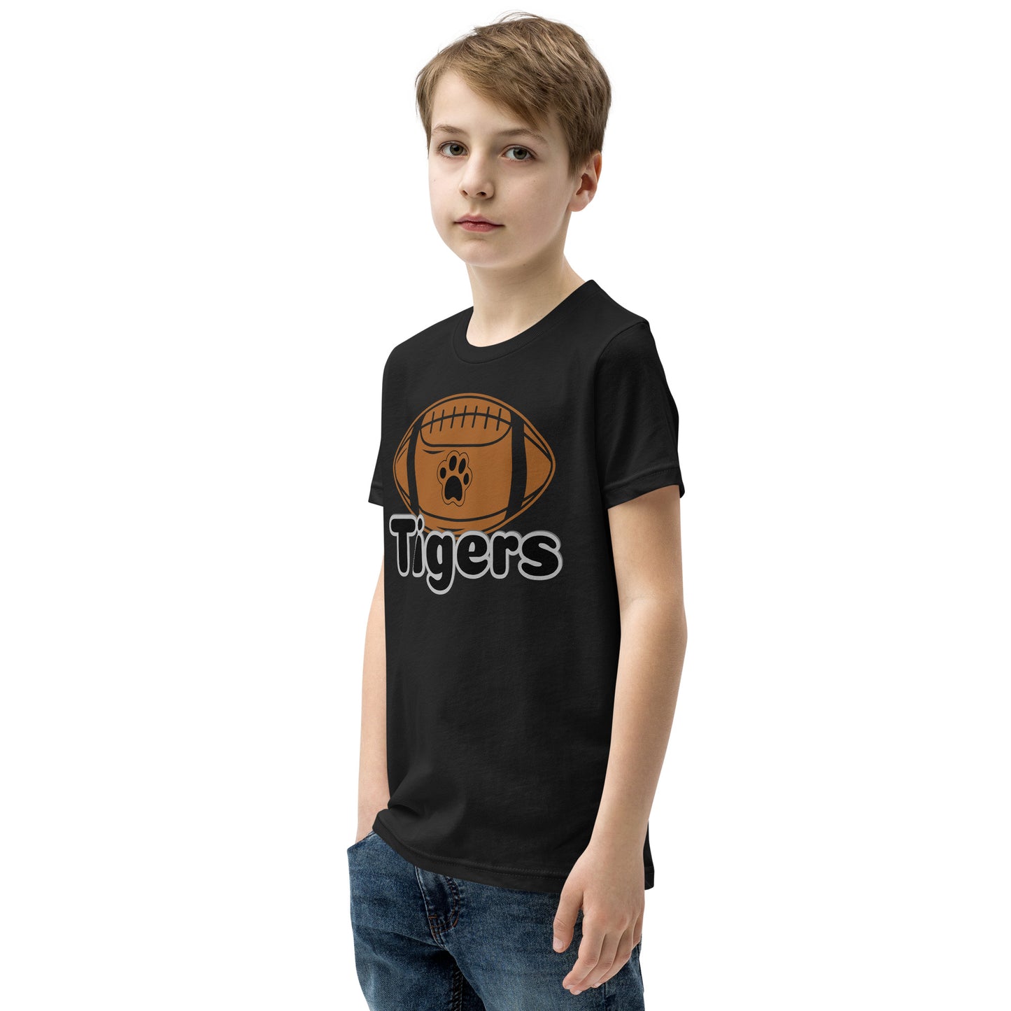 Tigers Football Youth Short Sleeve T-Shirt