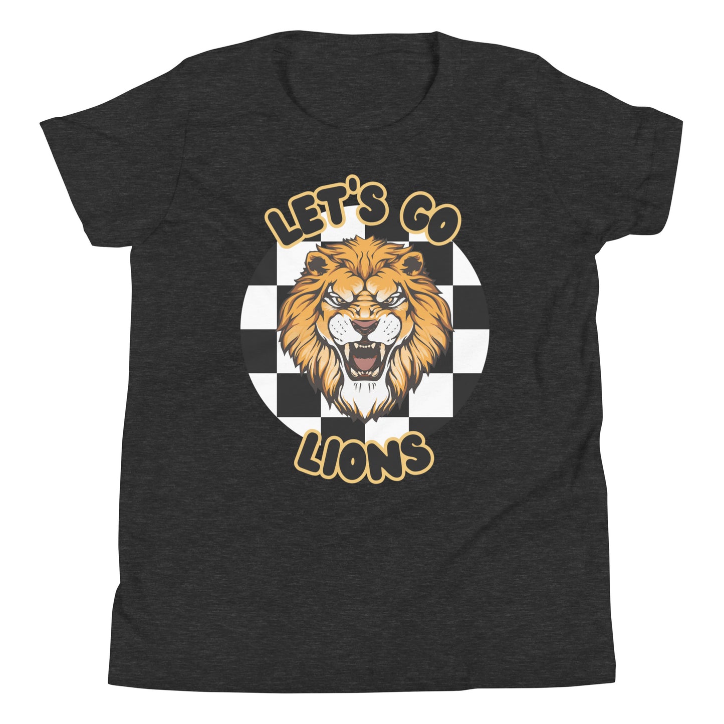 Lions Youth Short Sleeve T-Shirt (checkered)