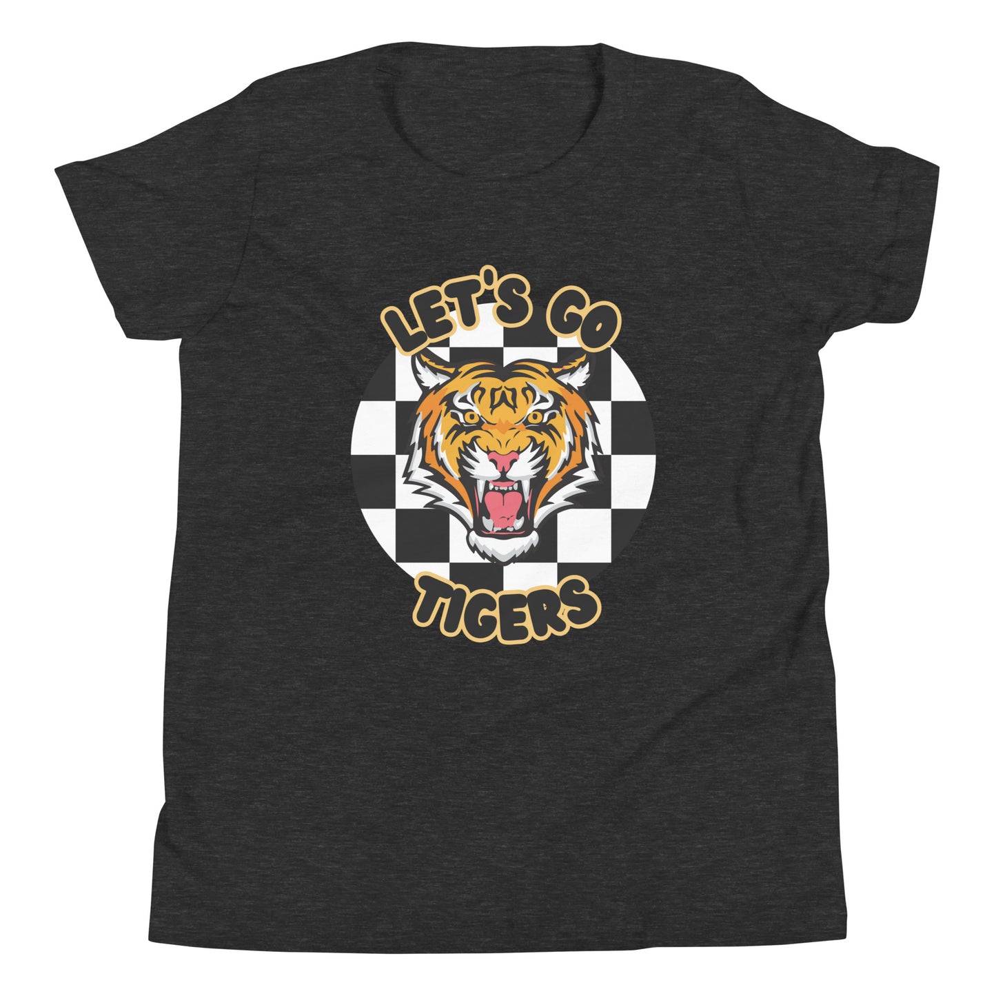 Tigers Youth Short Sleeve T-Shirt (checkered)