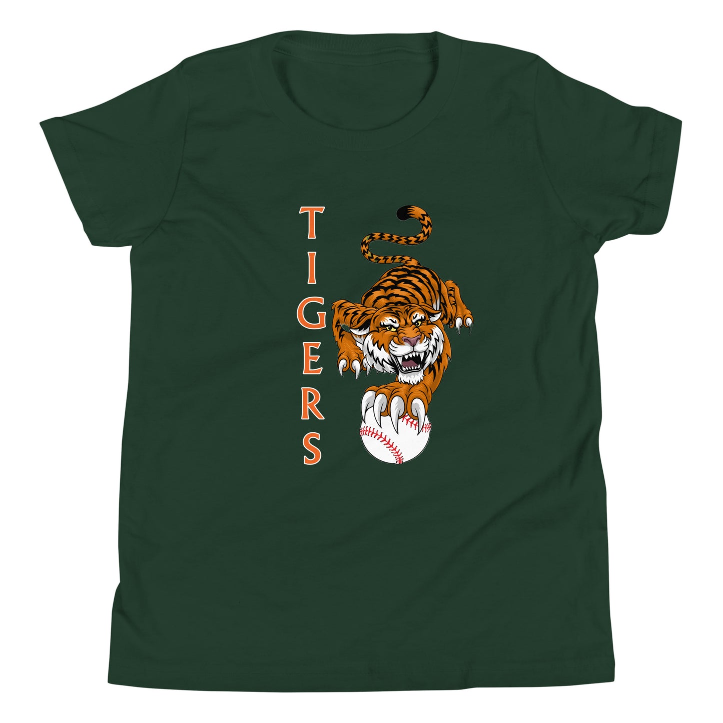 Tigers Baseball Youth Short Sleeve T-Shirt