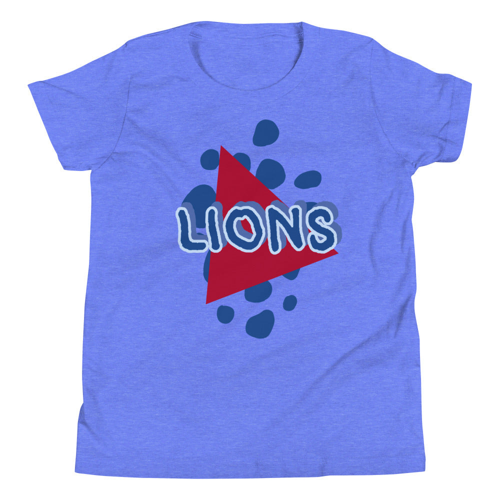 Lions Youth Short Sleeve T-Shirt (Spots Triangle) Bella Canvas