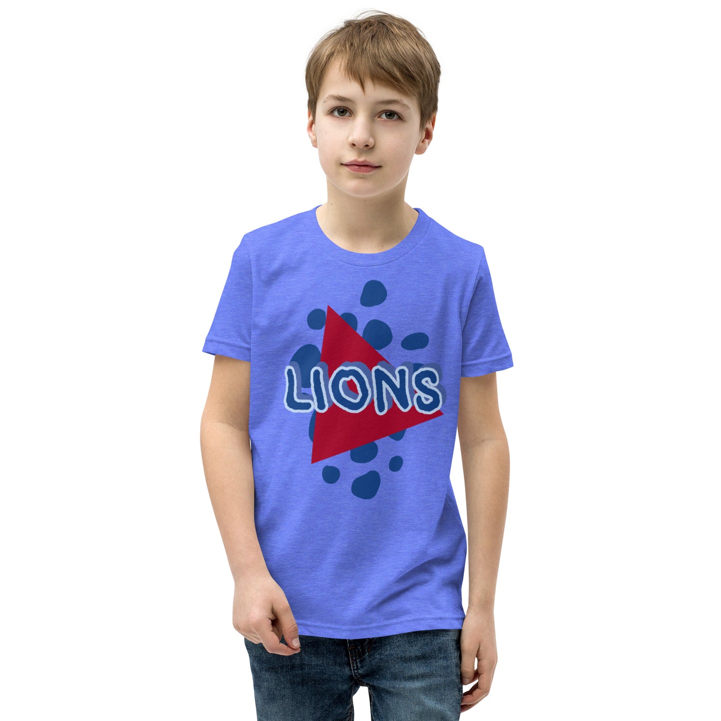 Lions Youth Short Sleeve T-Shirt (Triangle) Bella Canvas