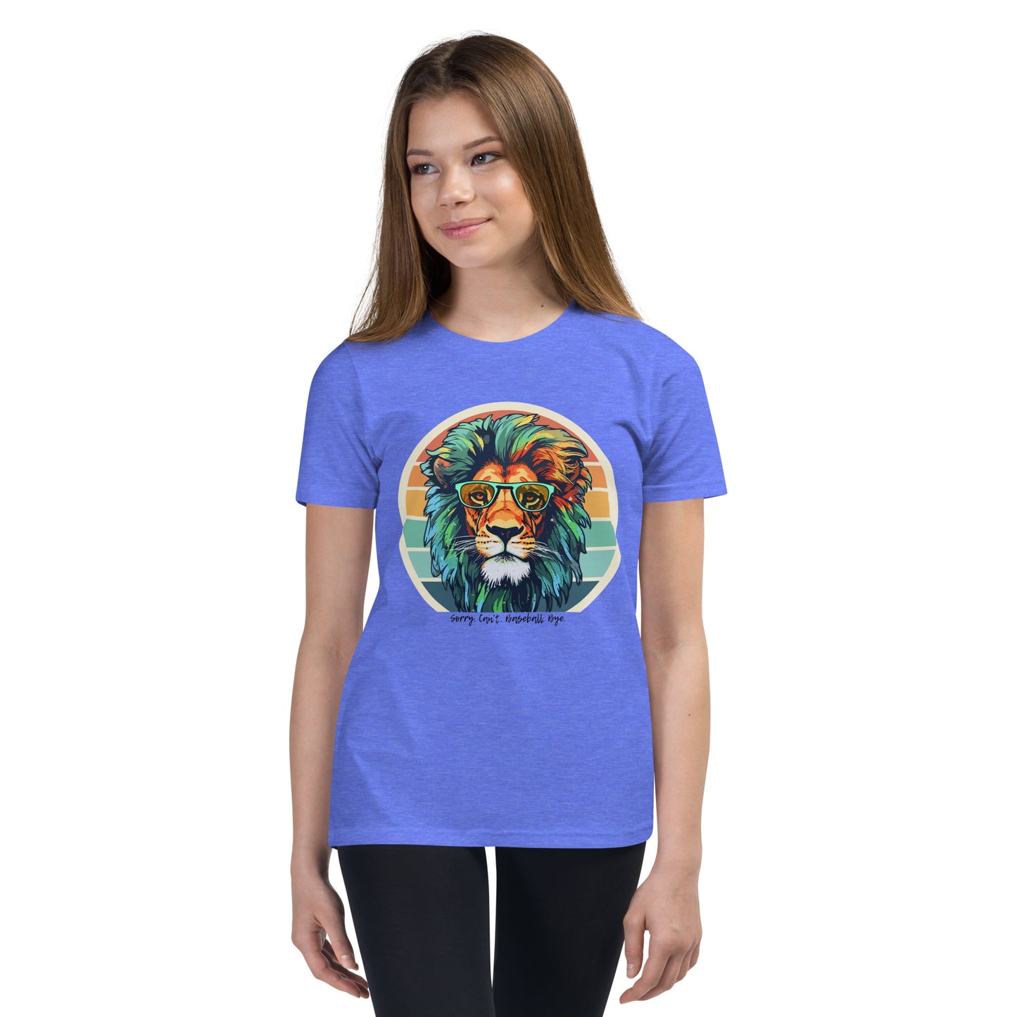 Lions Youth Short Sleeve T-Shirt (Sorry Can't Baseball Bye)