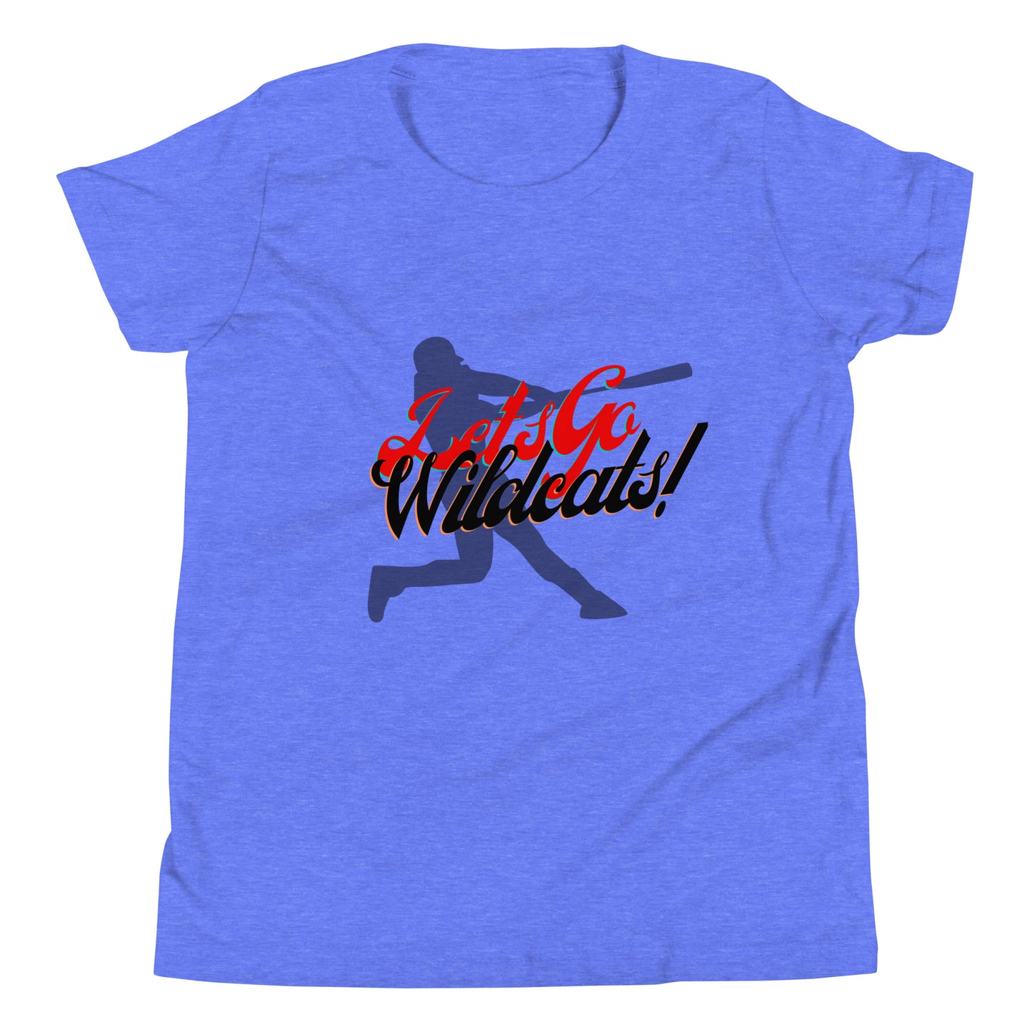 Wildcats Youth Short Sleeve T-Shirt (Lets Go Baseball)