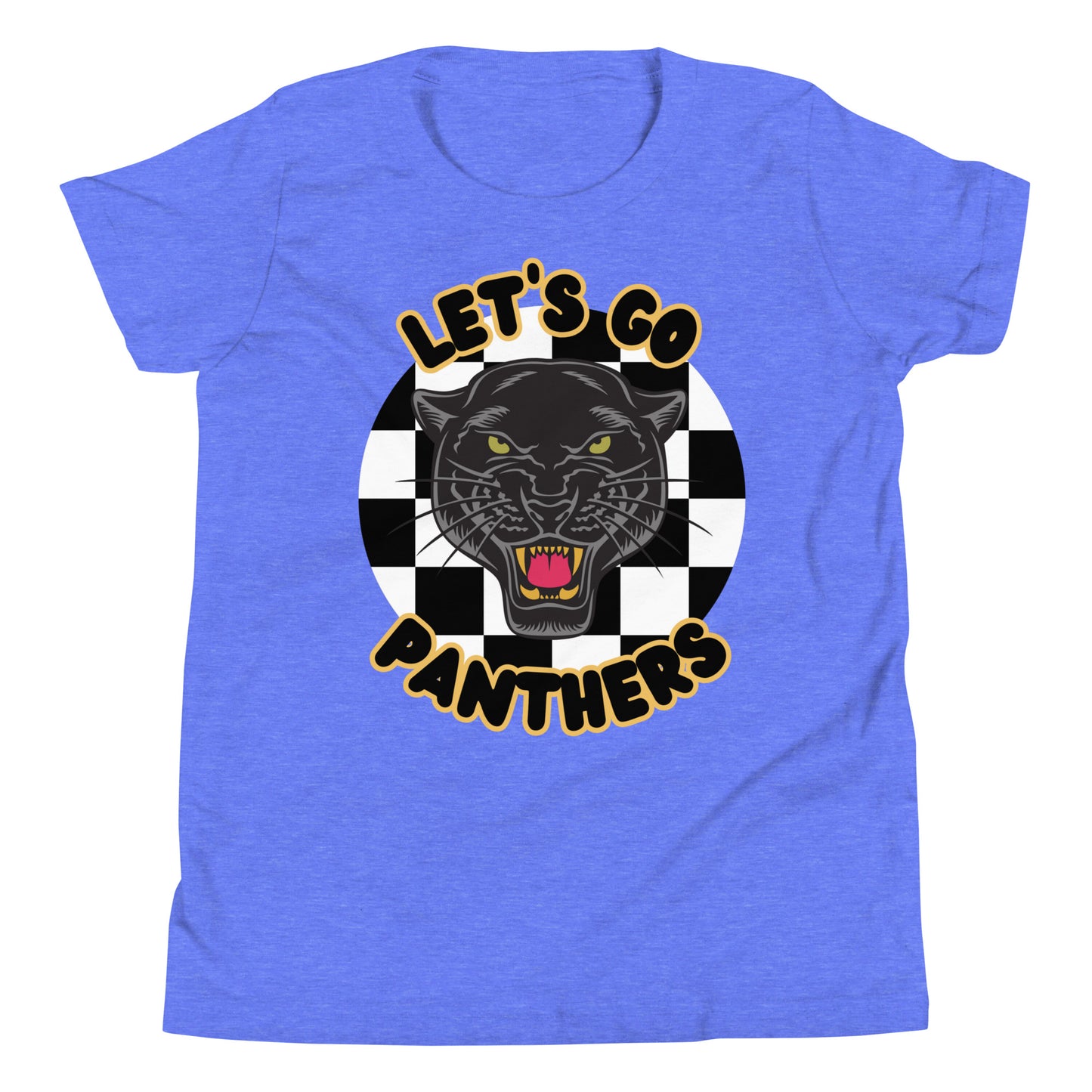 Panthers Youth Short Sleeve T-Shirt (checkered)