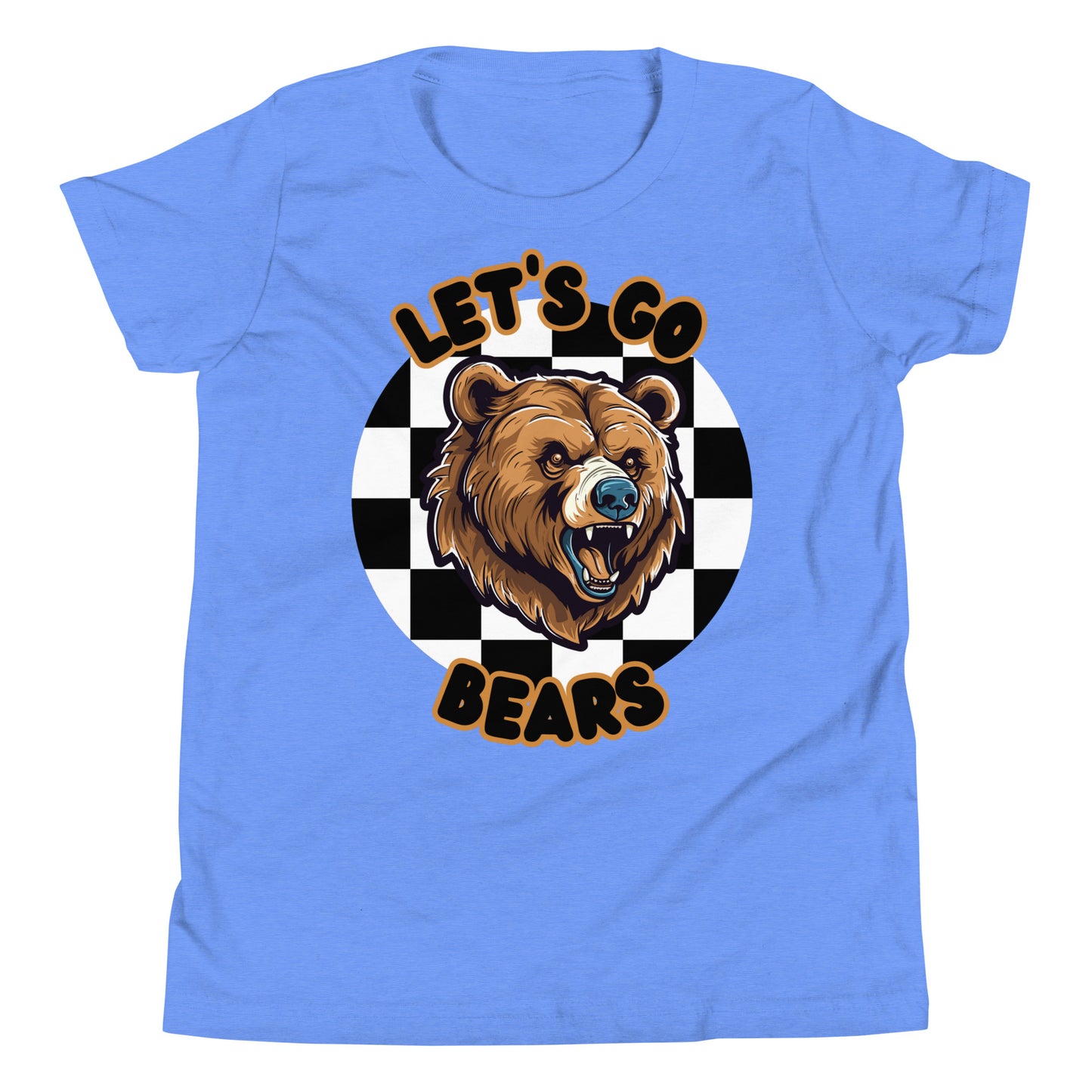 Bears Youth Short Sleeve T-Shirt (checkered)