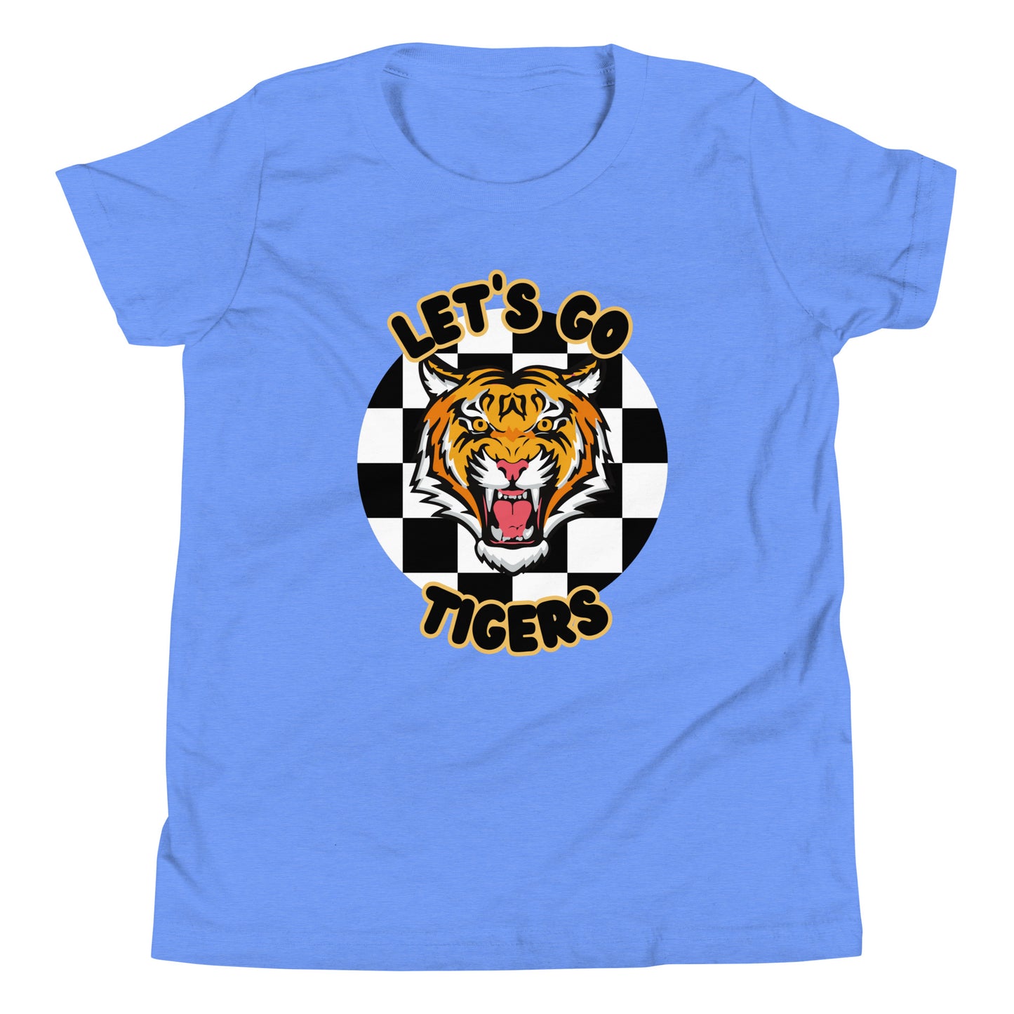 Tigers Youth Short Sleeve T-Shirt (checkered)