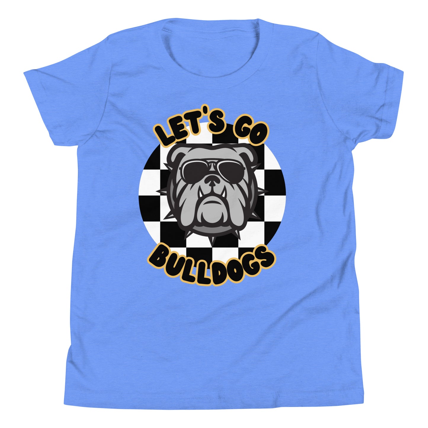 Bulldogs Youth Short Sleeve T-Shirt (Checkered)