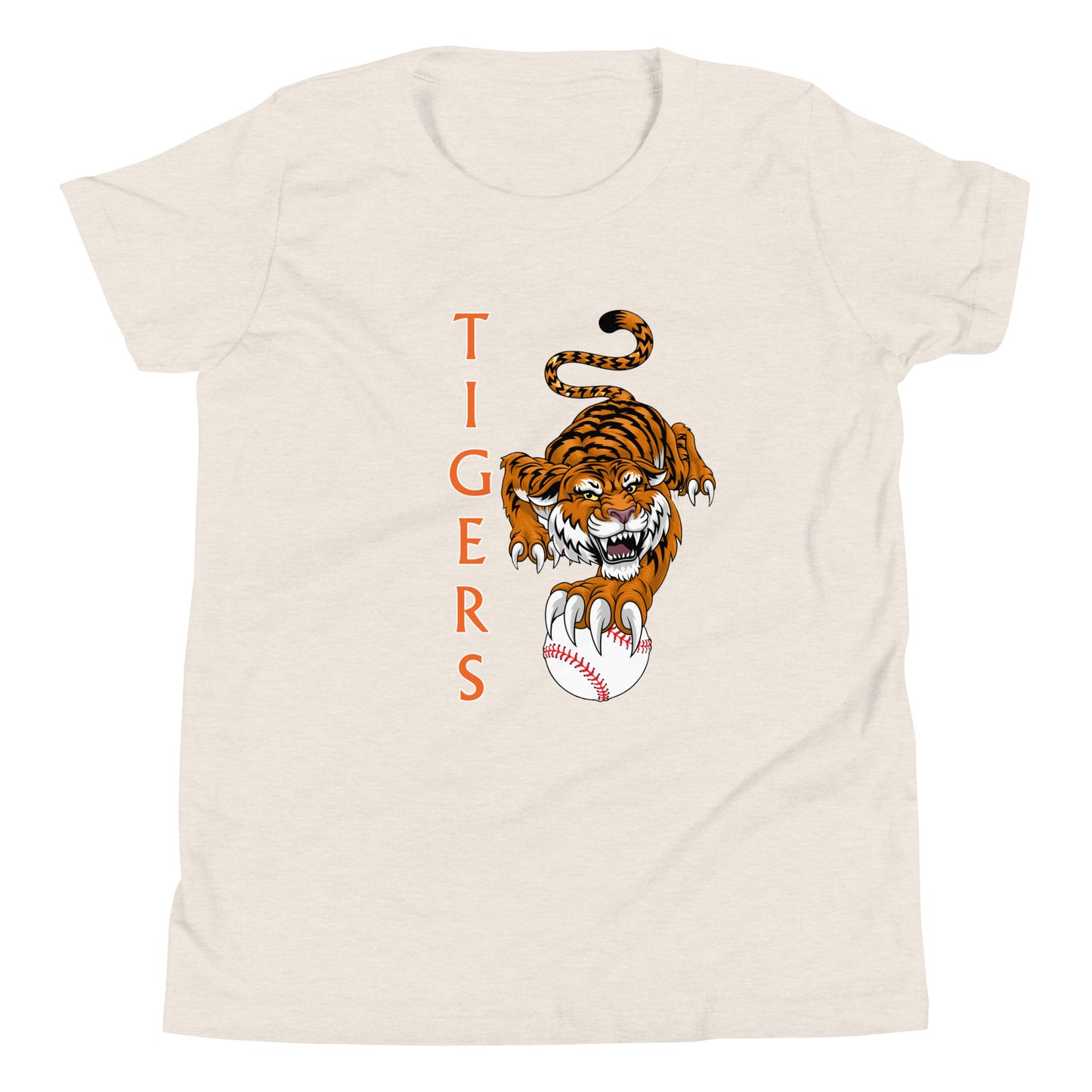 Tigers Baseball Youth Short Sleeve T-Shirt