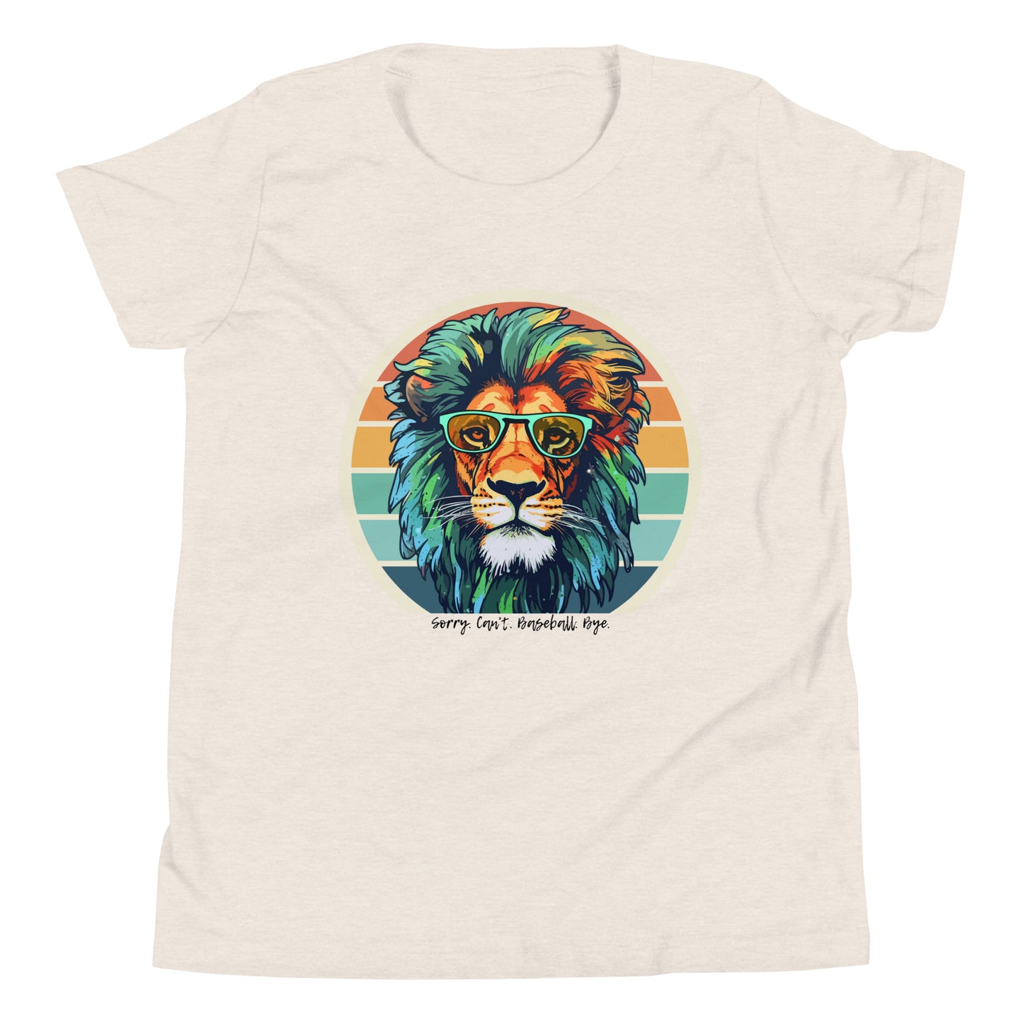 Lions Youth Short Sleeve T-Shirt (Sorry Can't Baseball Bye)