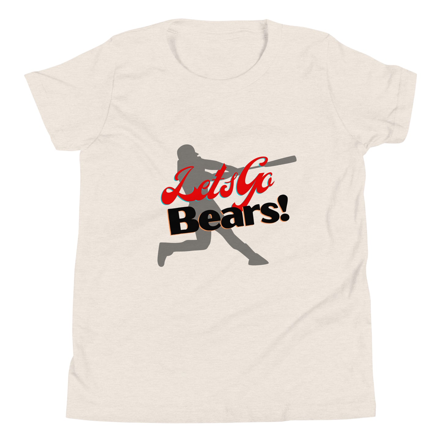 Bears Youth Short Sleeve T-Shirt (Lets Go Baseball)