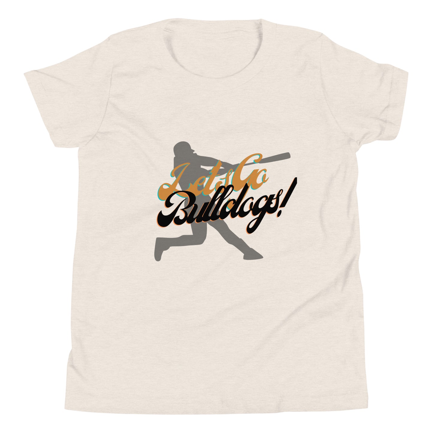 Bulldogs Youth Short Sleeve T-Shirt (Lets Go Baseball)