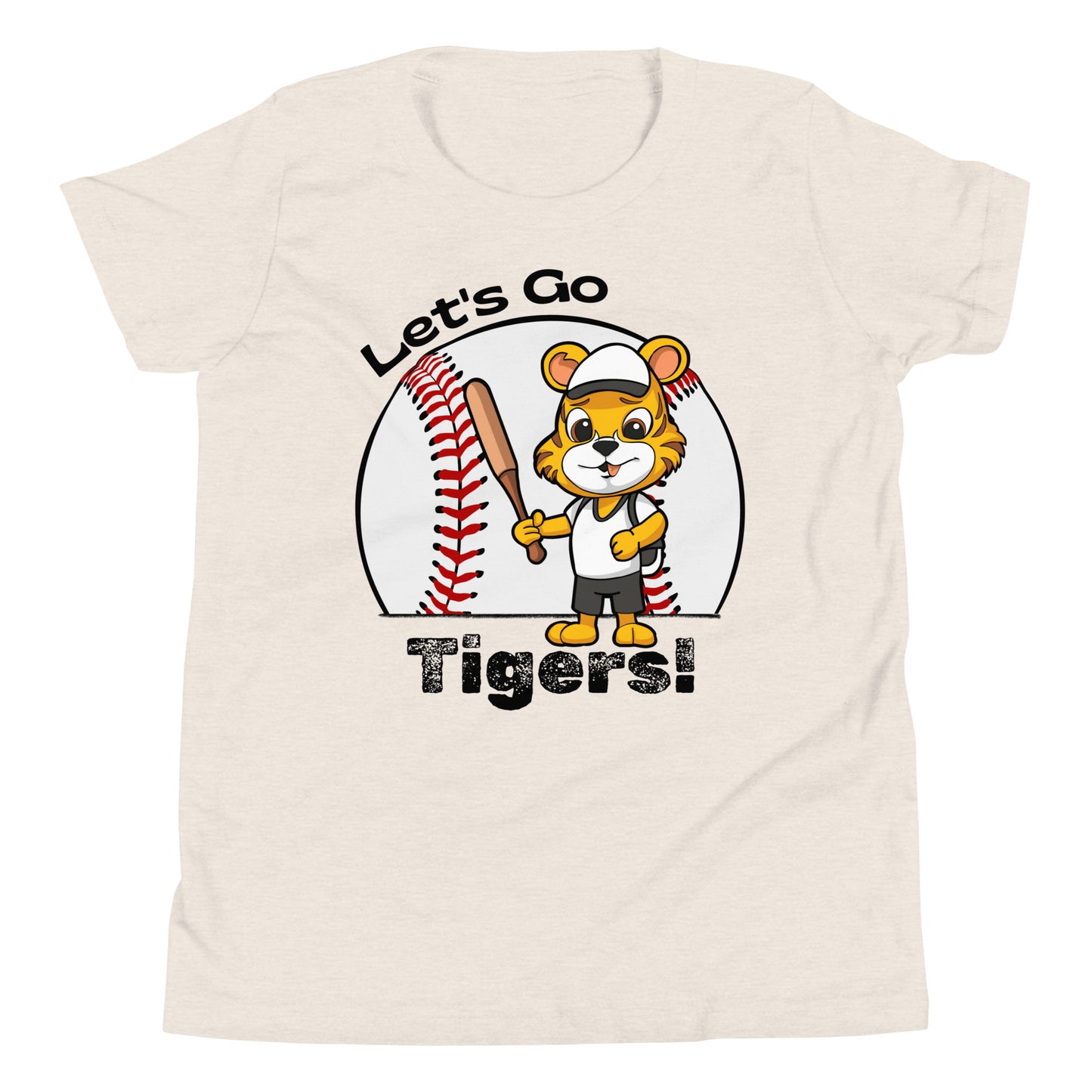 Tigers Baseball Youth Short Sleeve T-Shirt