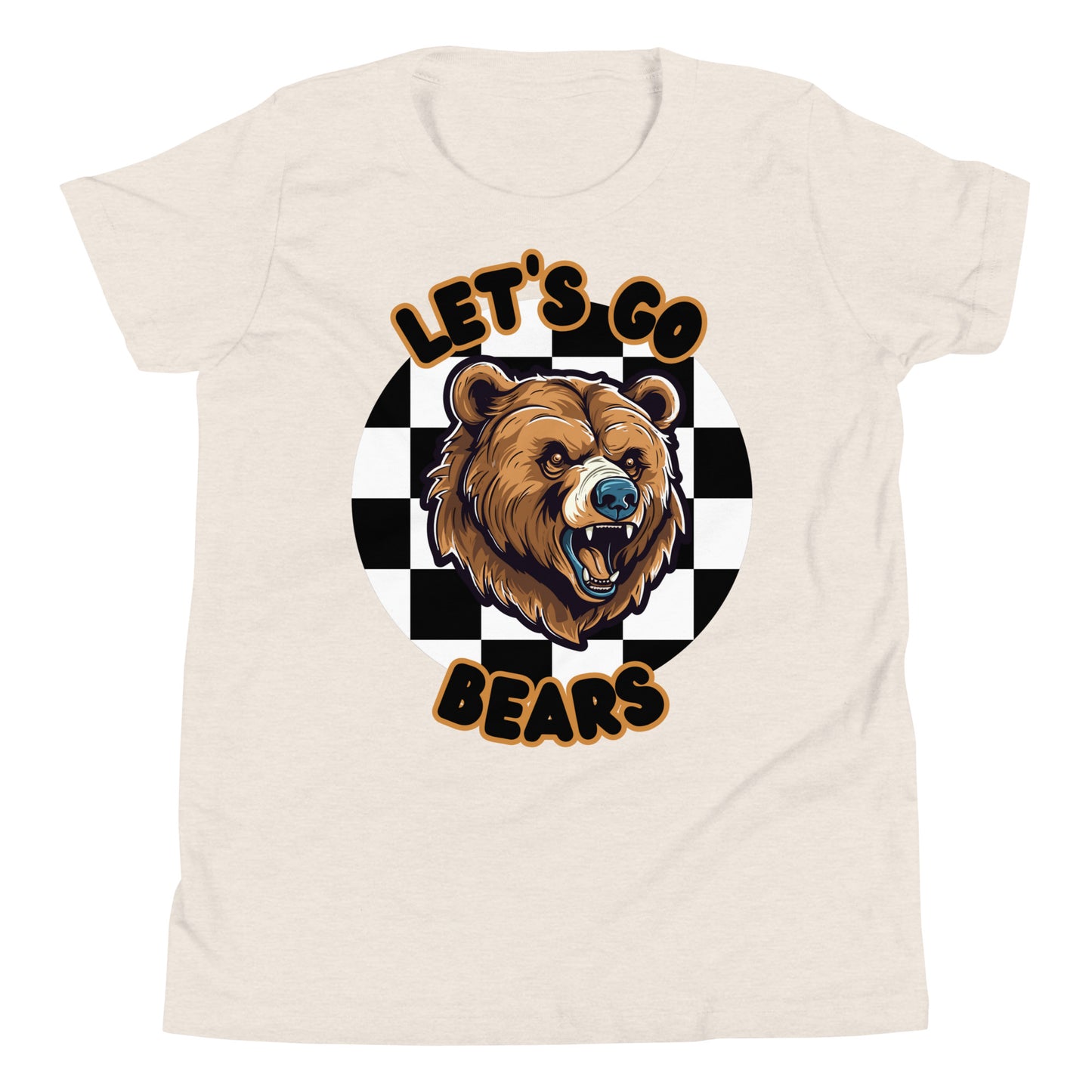 Bears Youth Short Sleeve T-Shirt (checkered)