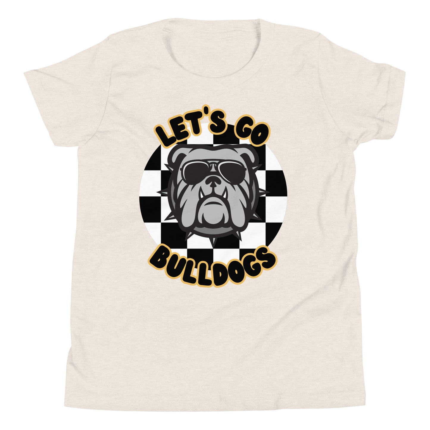 Bulldogs Youth Short Sleeve T-Shirt (Checkered)