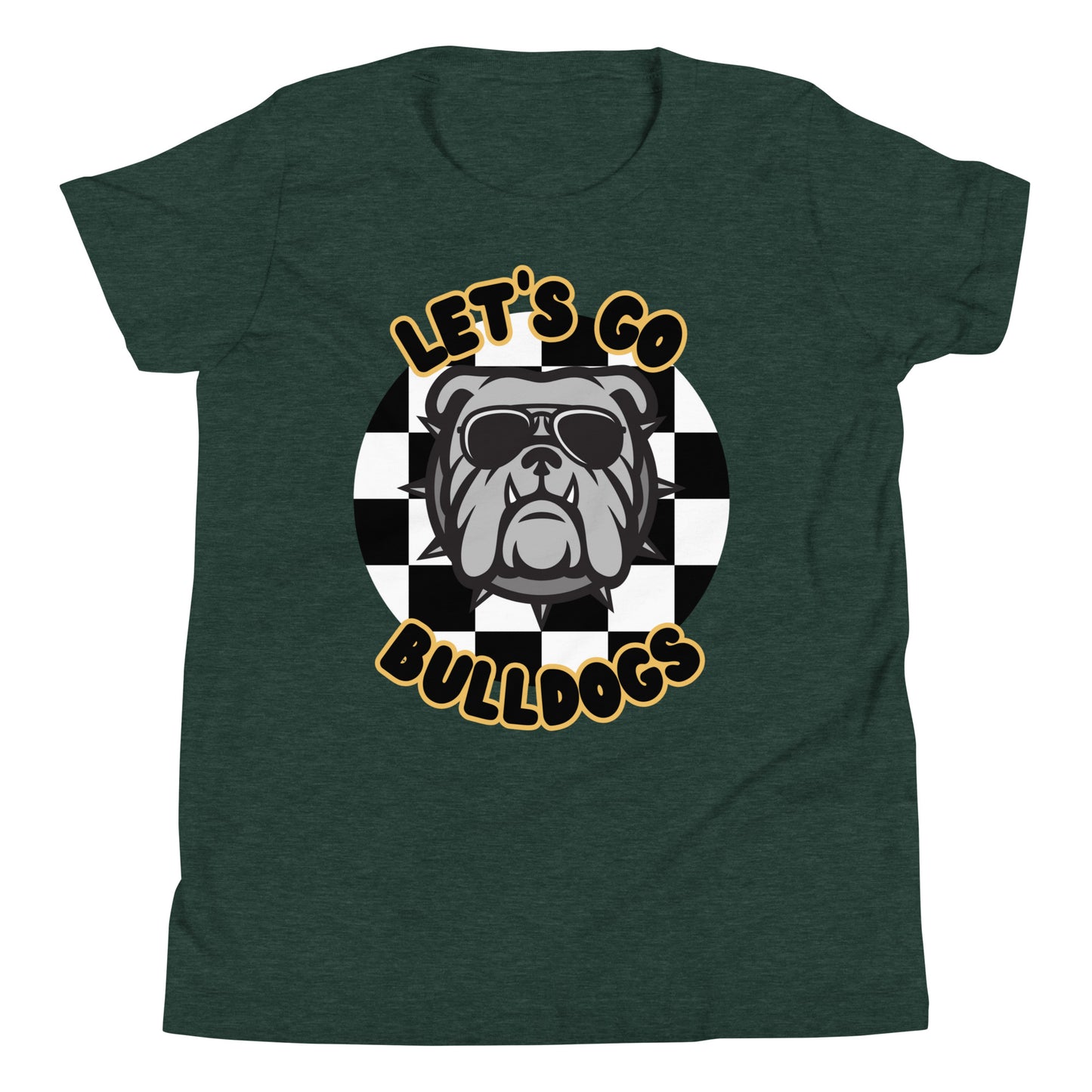 Bulldogs Youth Short Sleeve T-Shirt (Checkered)